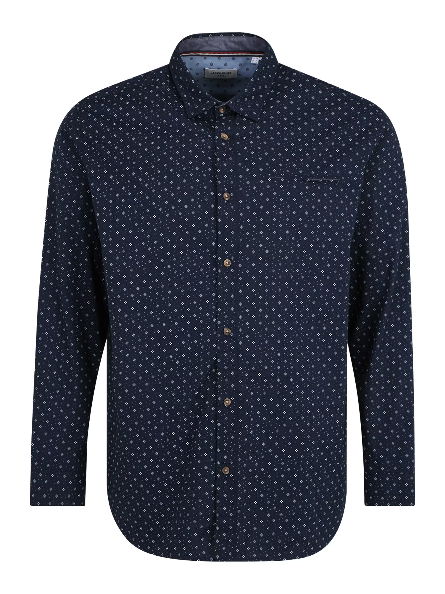 Jack & Jones Plus Srajca temno modra / bela - Pepit.si