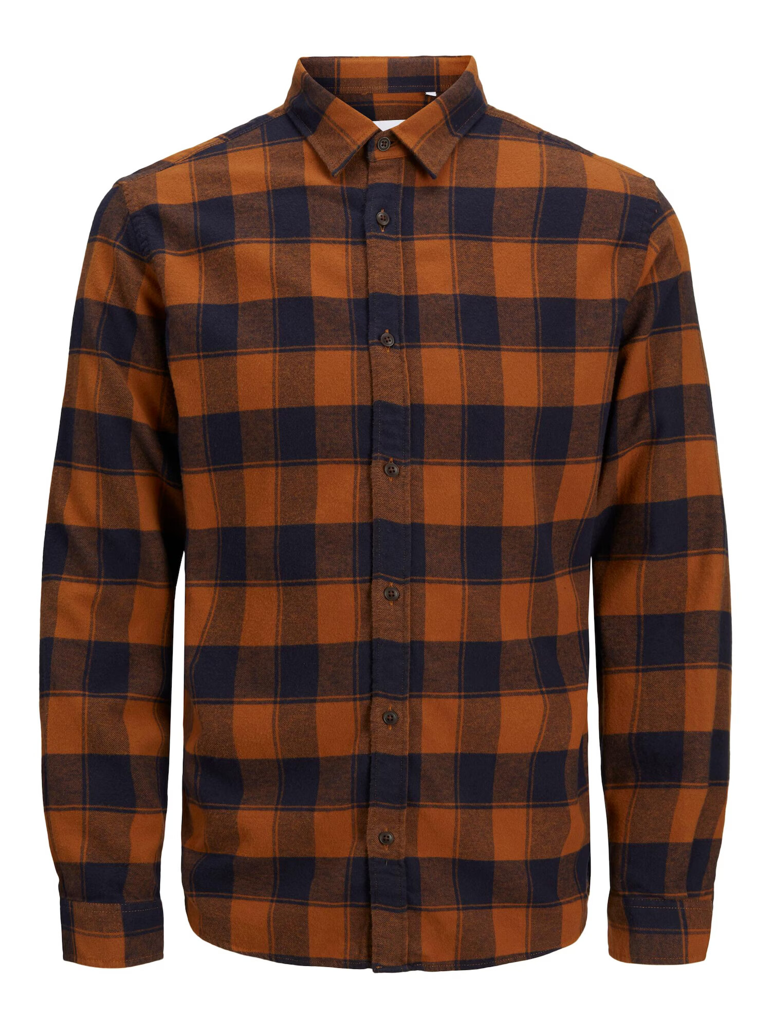 JACK & JONES Srajca temno modra / konjak - Pepit.si