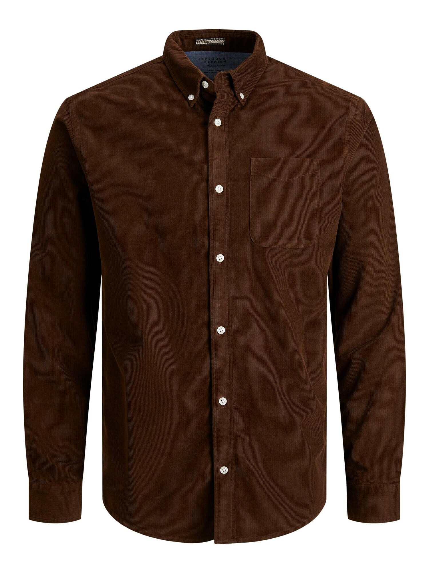 JACK & JONES Srajca temno rjava - Pepit.si