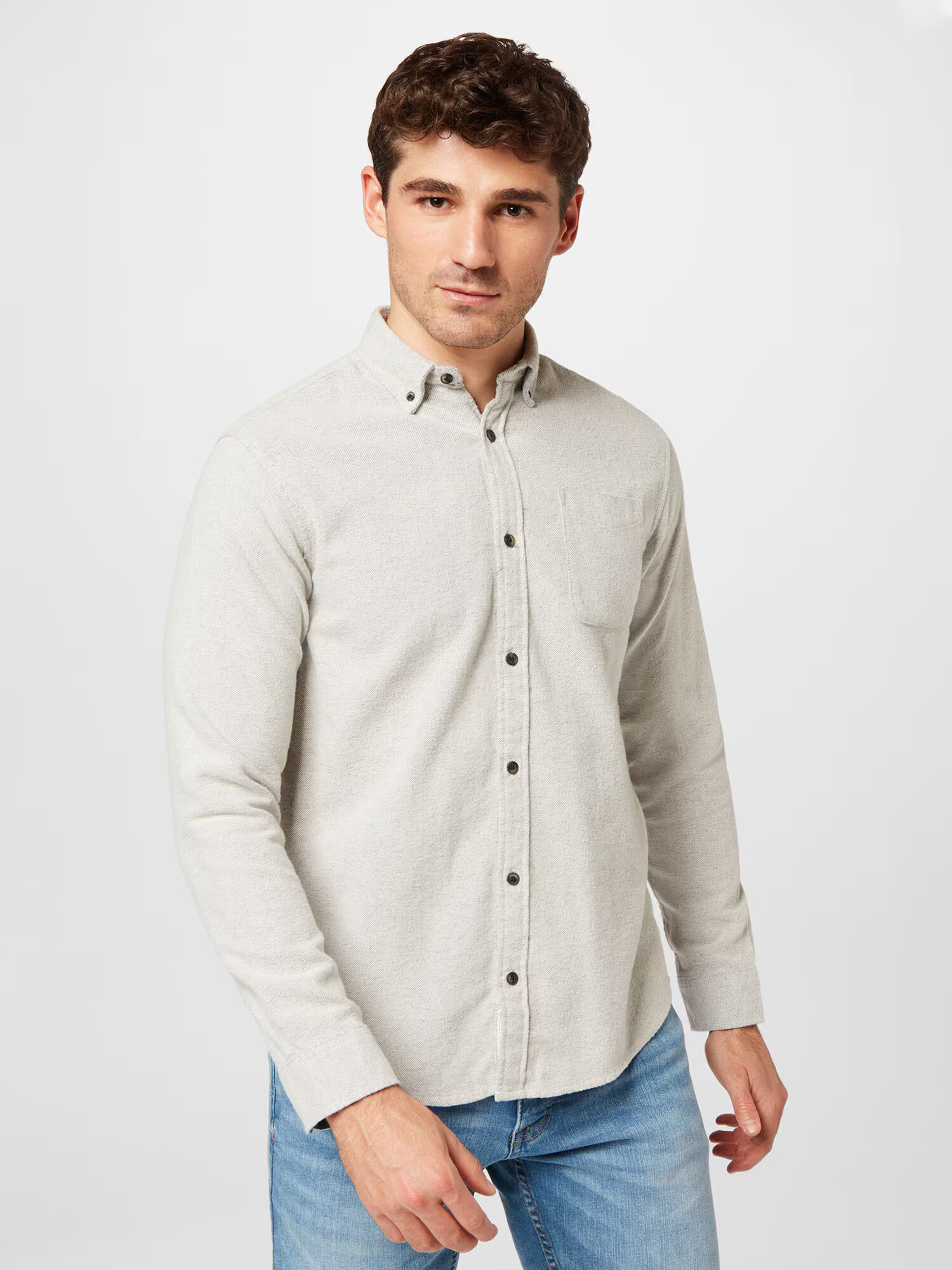 JACK & JONES Srajca 'WALTER' pegasto siva - Pepit.si