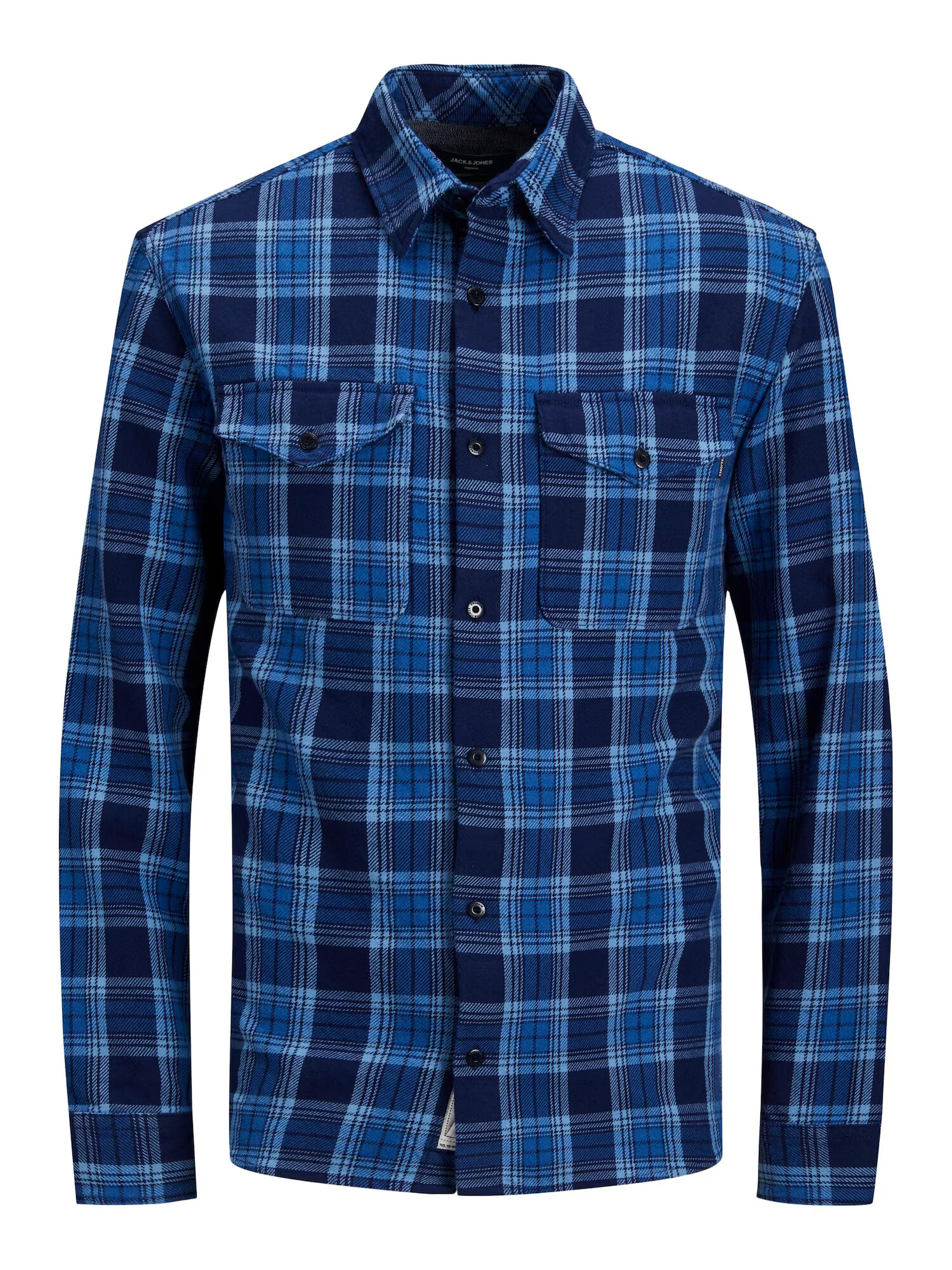 JACK & JONES Srajca 'Woodland' azur / temno modra - Pepit.si