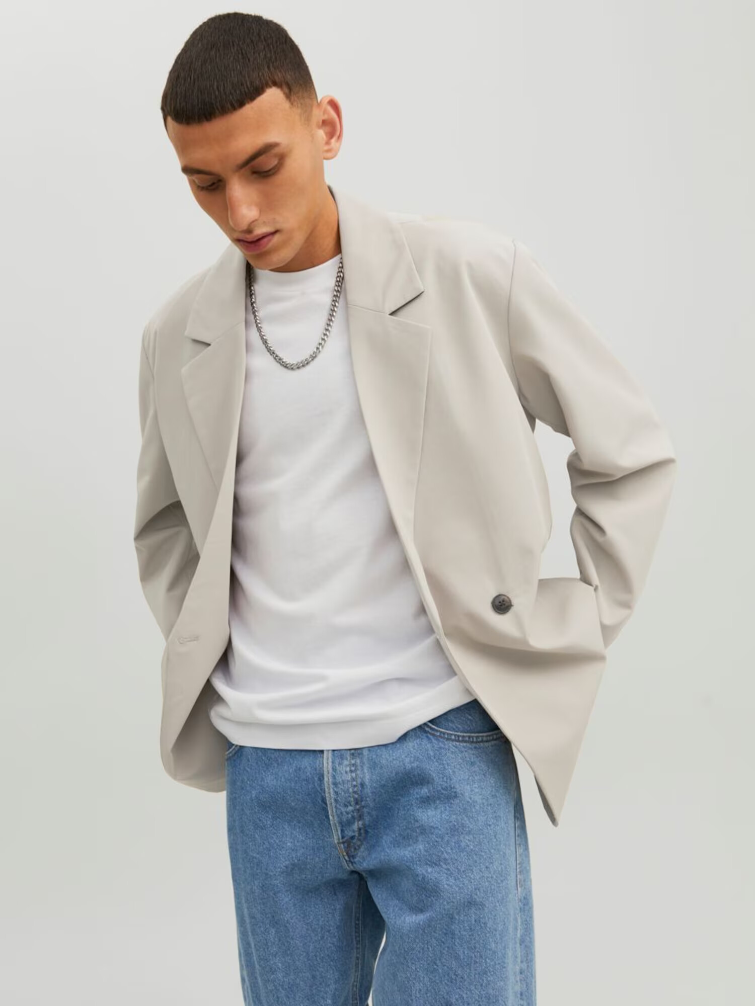 JACK & JONES Suknjič 'PECHE' sepija - Pepit.si