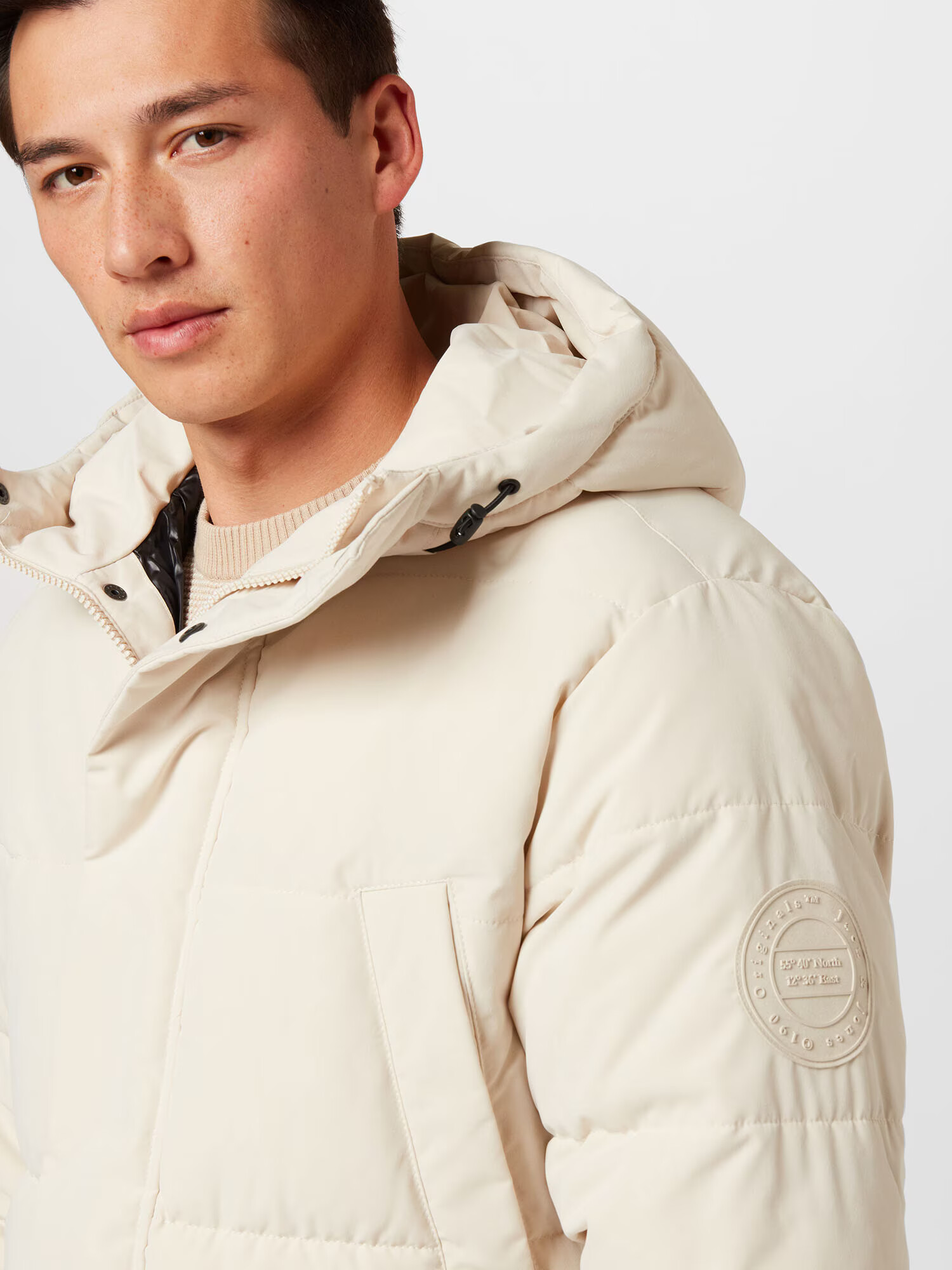 JACK & JONES Zimska jakna 'BLAKE' kremna - Pepit.si