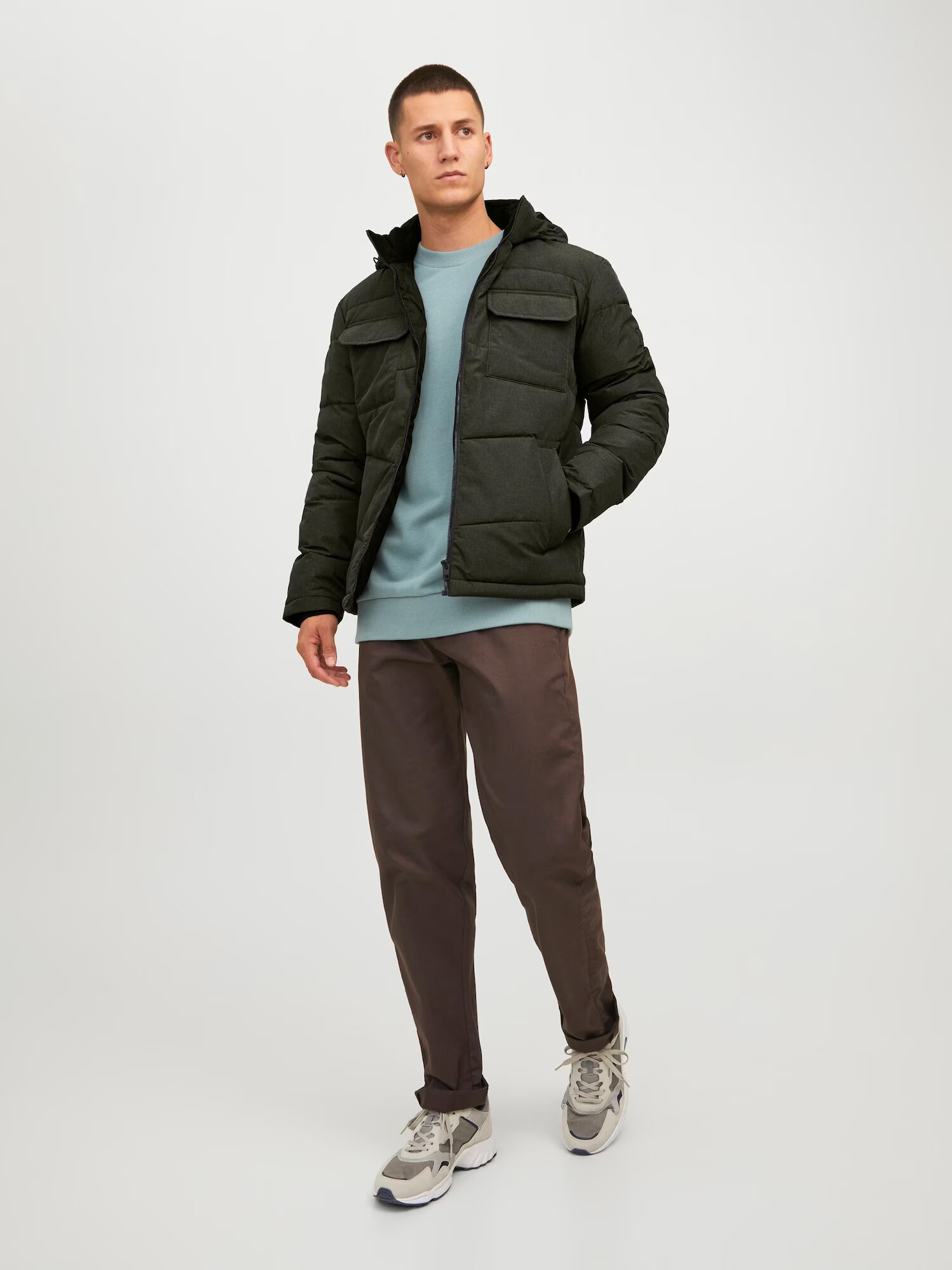 JACK & JONES Zimska jakna 'Brady' temno zelena - Pepit.si