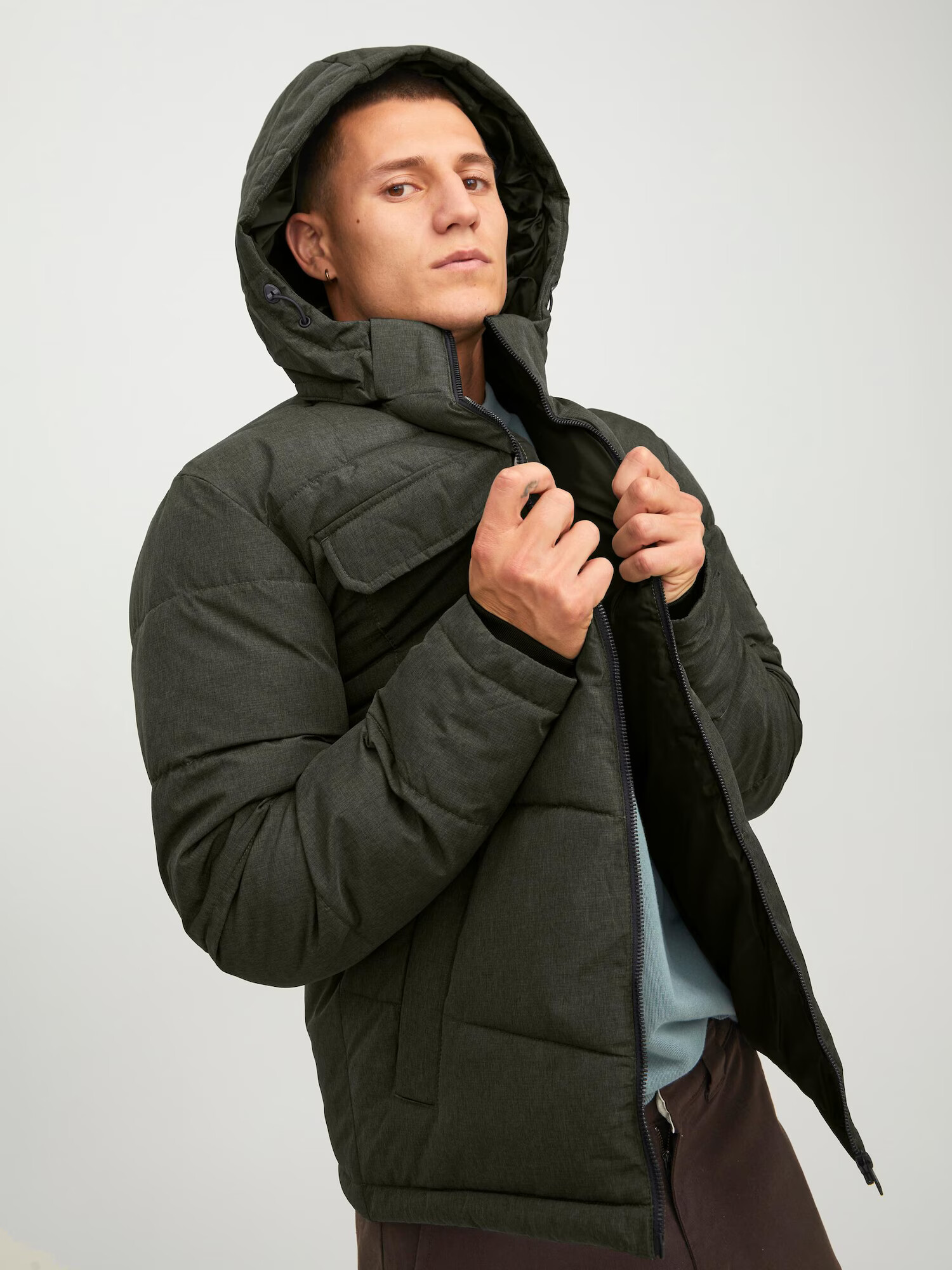 JACK & JONES Zimska jakna 'Brady' temno zelena - Pepit.si