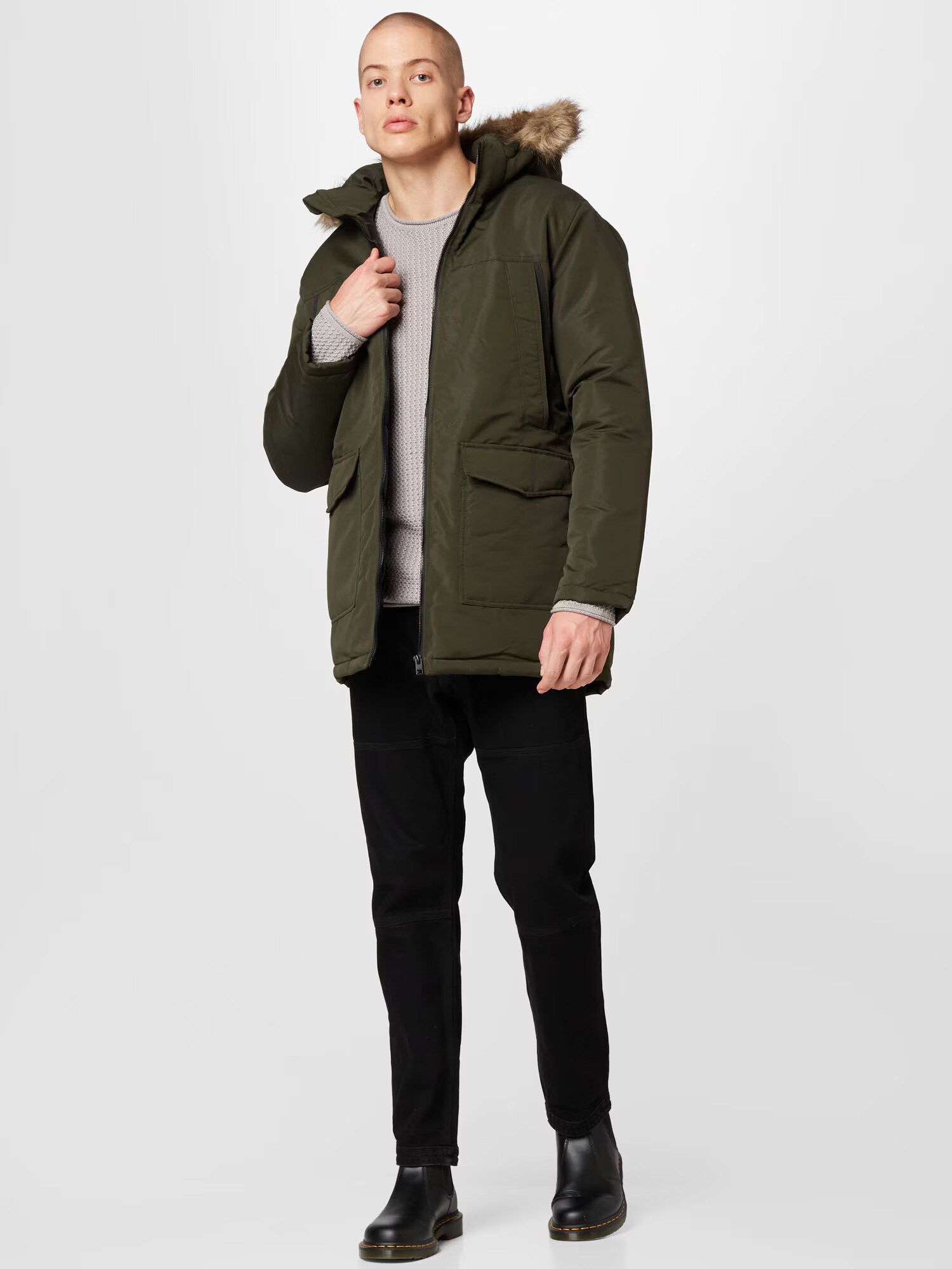 JACK & JONES Zimska jakna 'CRAFT' temno zelena - Pepit.si