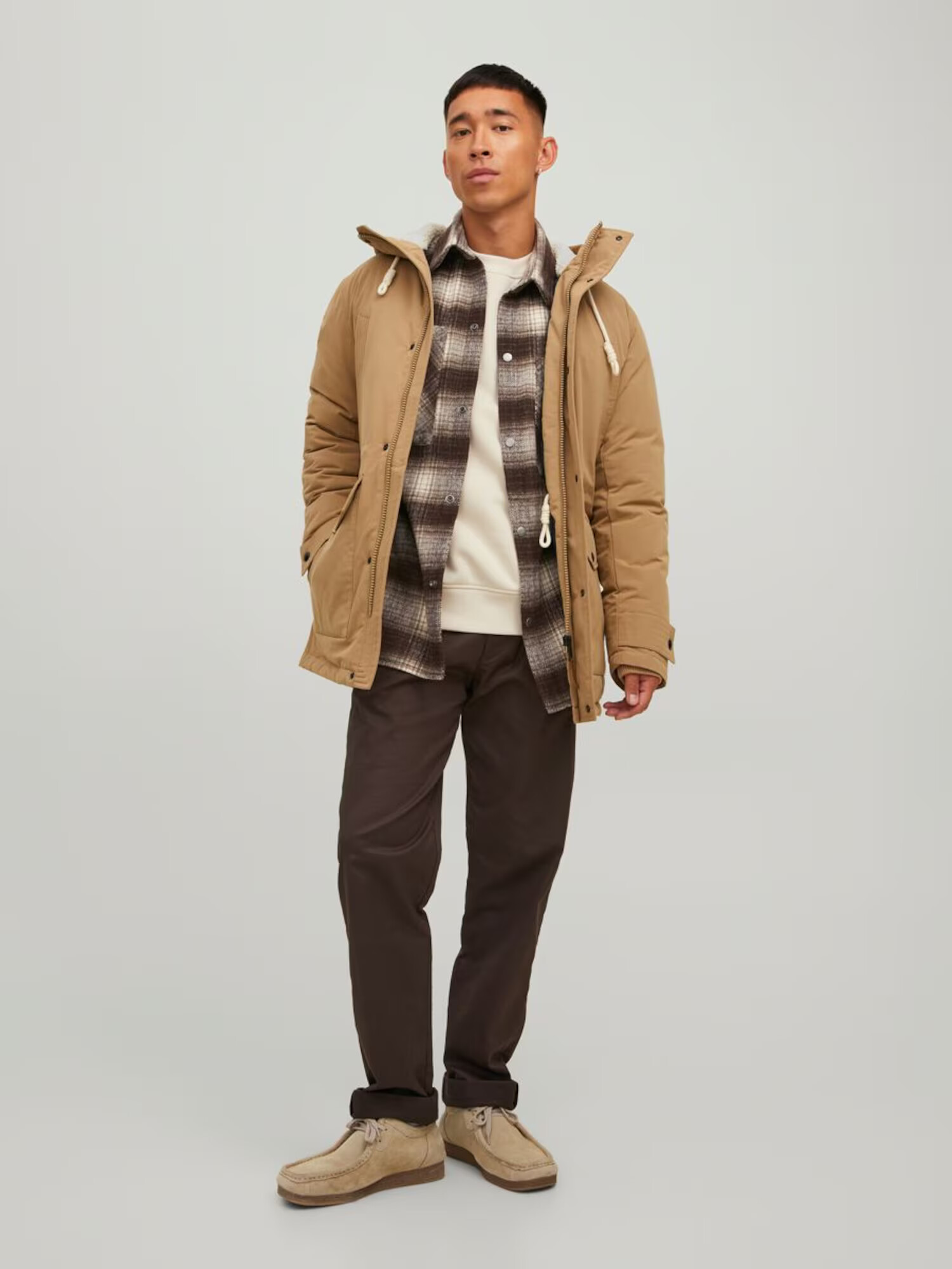 JACK & JONES Zimska jakna 'Mash' chamois - Pepit.si