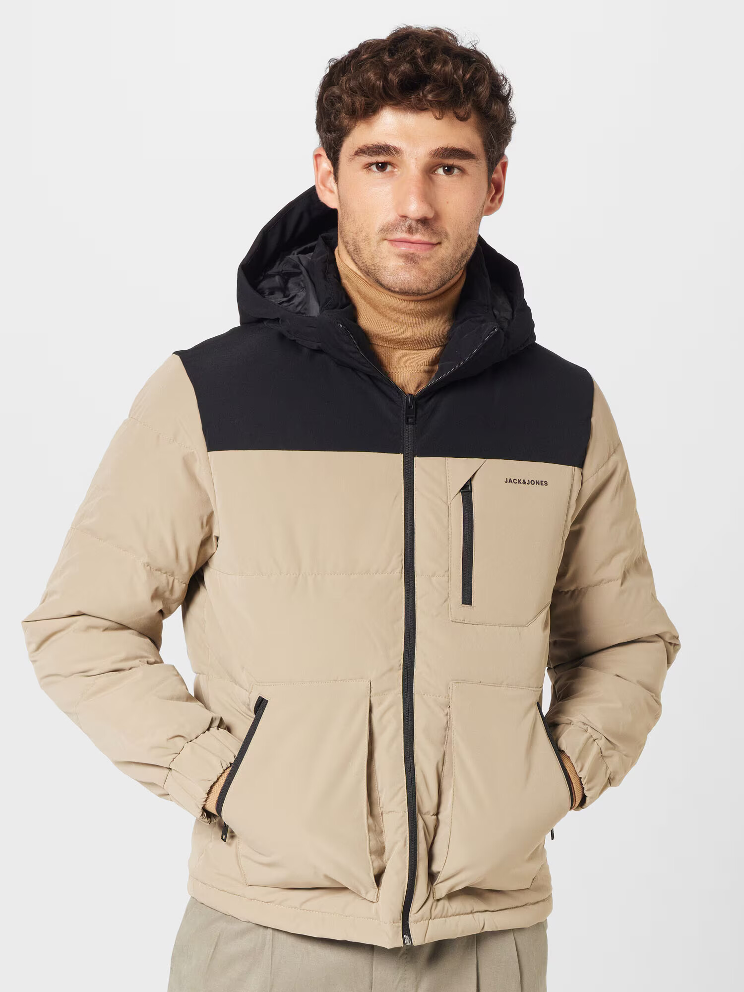 JACK & JONES Zimska jakna 'Otto' kit / črna - Pepit.si