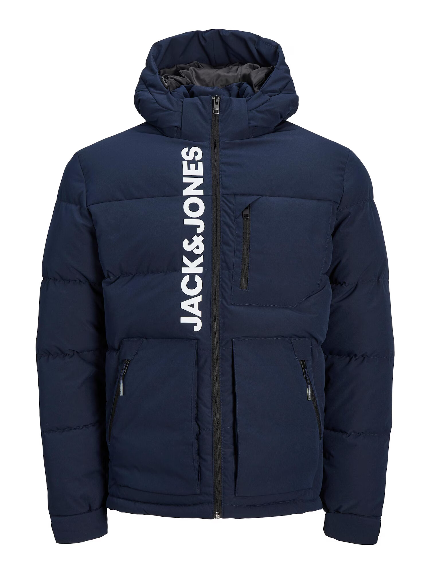 JACK & JONES Zimska jakna 'Otto' mornarska / bela - Pepit.si