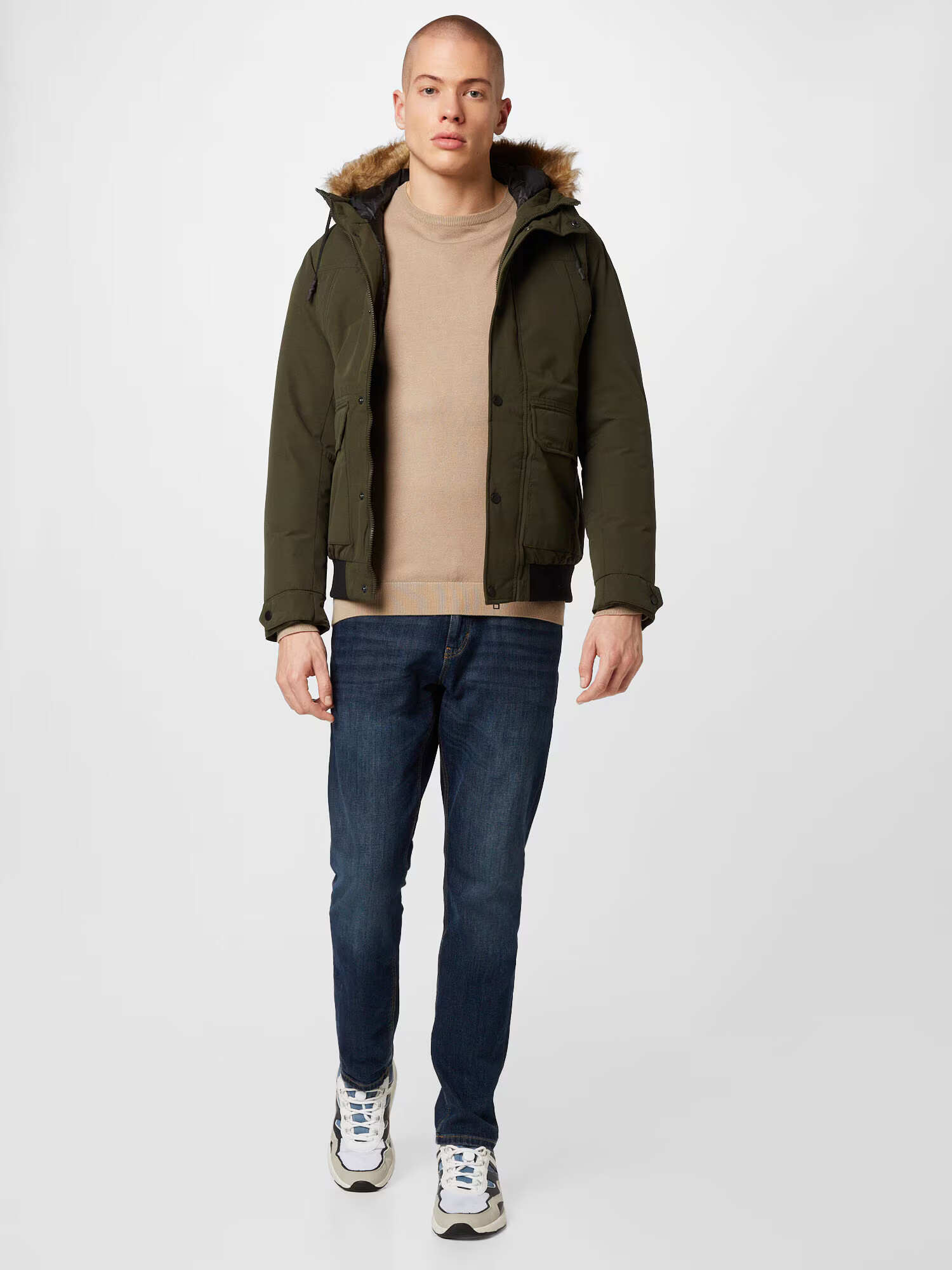 JACK & JONES Zimska jakna 'Winner' temno zelena - Pepit.si