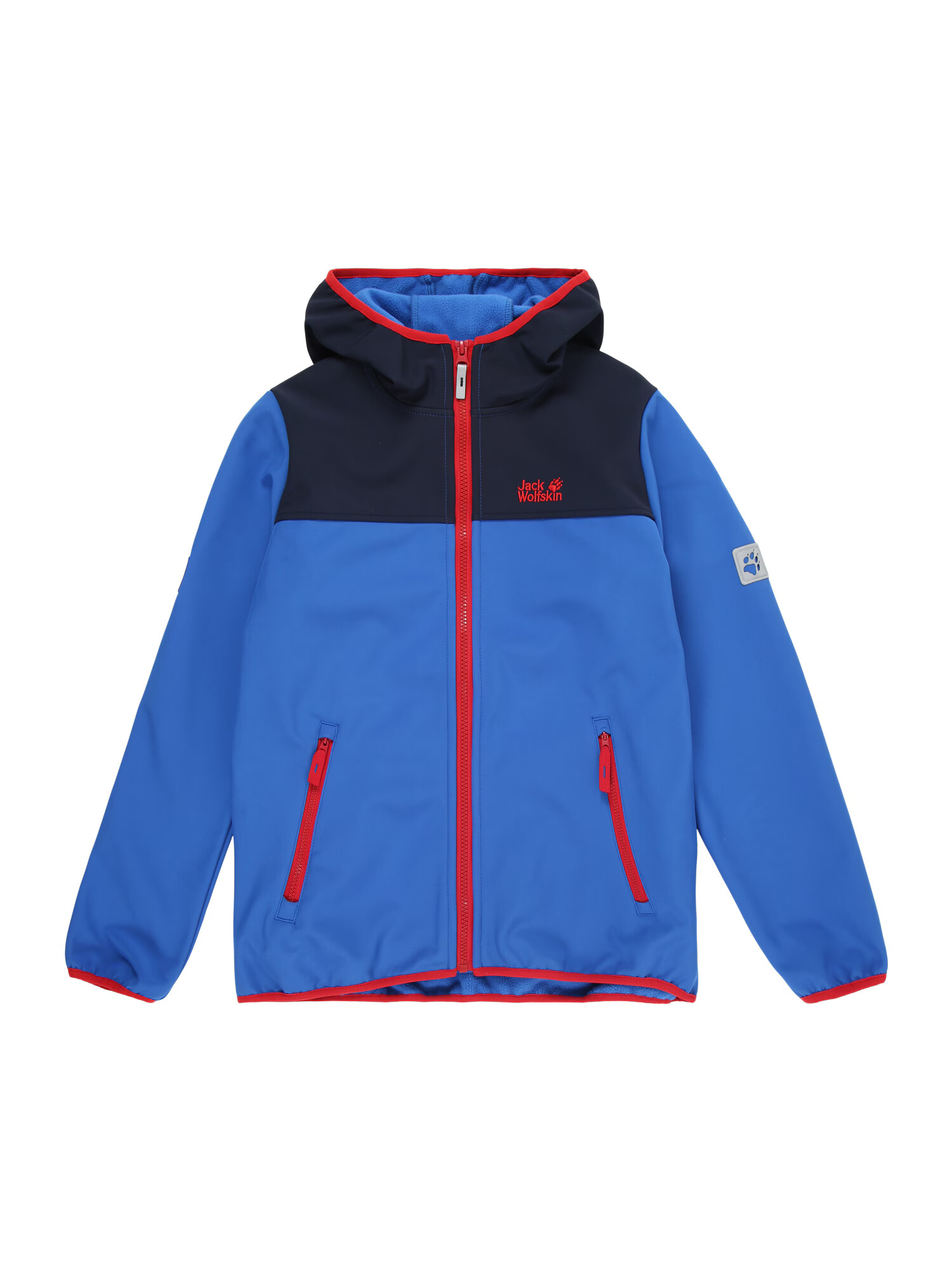 JACK WOLFSKIN Zunanja jakna 'FOUR WINDS' modra / nočno modra / rdeča - Pepit.si