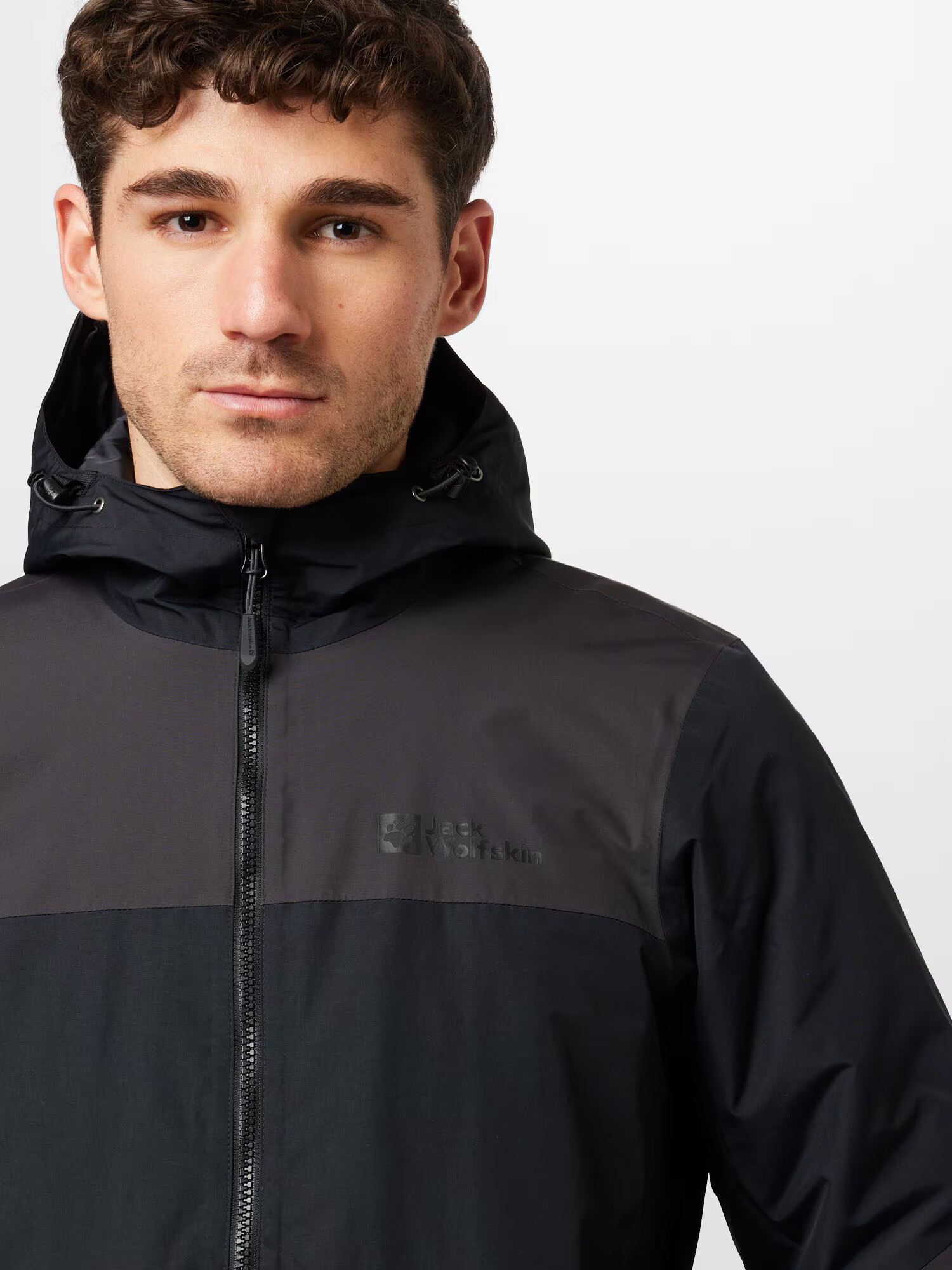 JACK WOLFSKIN Zunanja jakna 'JASPER' temno siva / črna - Pepit.si