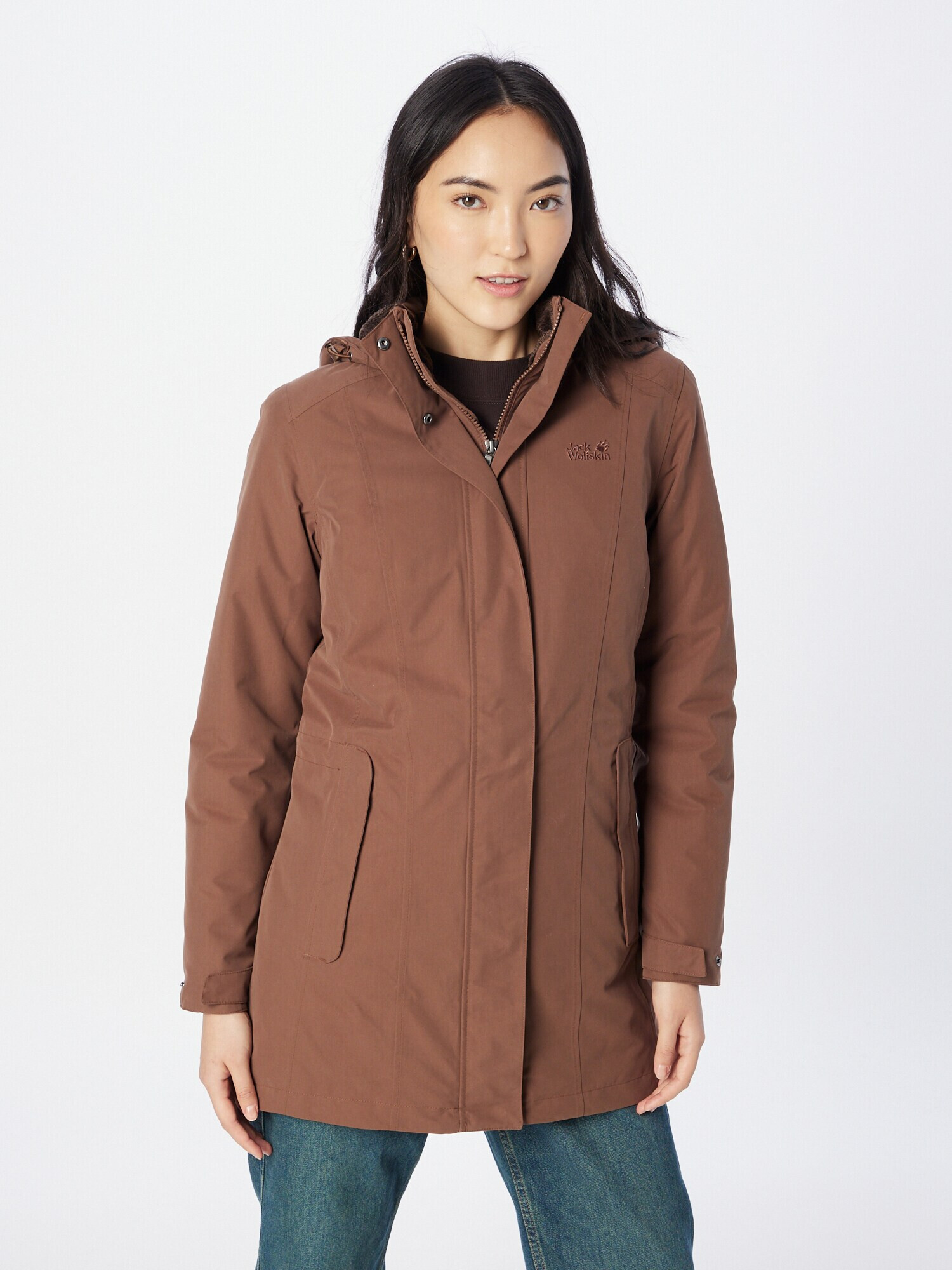 JACK WOLFSKIN Zunanja jakna 'MADISON AVENUE' rjava - Pepit.si