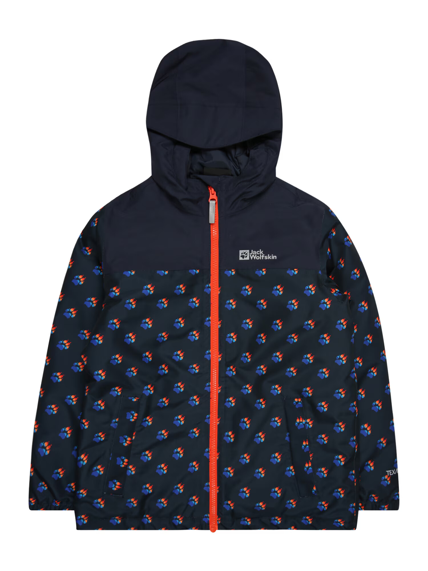 JACK WOLFSKIN Zunanja jakna modra / mornarska / oranžna / rdeča - Pepit.si