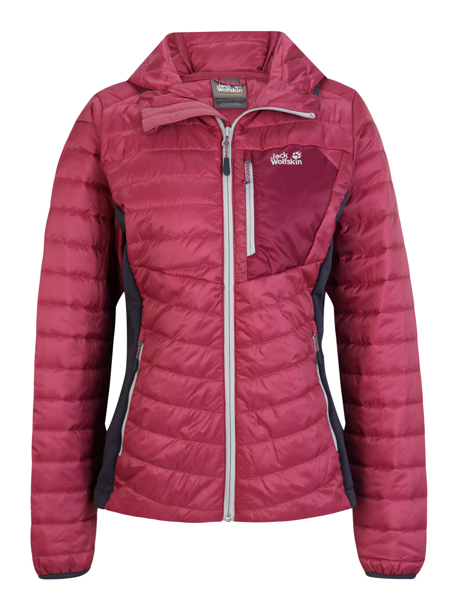 JACK WOLFSKIN Zunanja jakna 'Routeburn' jagoda / bela / marine - Pepit.si