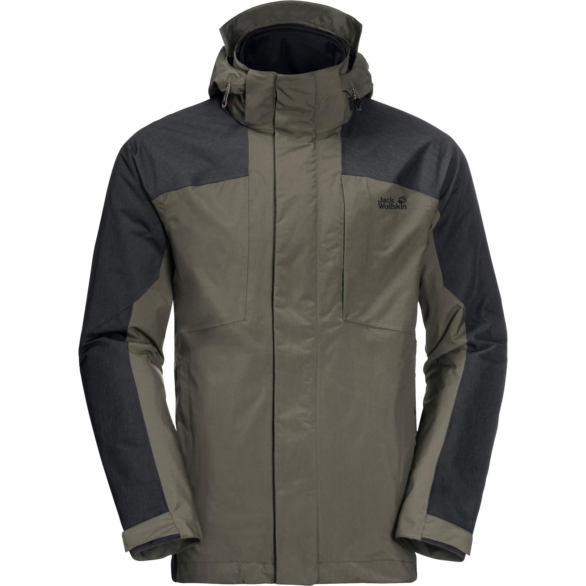 JACK WOLFSKIN Zunanja jakna 'Viking Sky' brokat / temno siva - Pepit.si