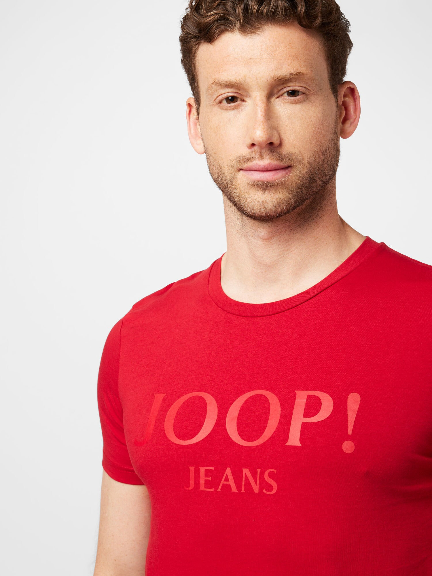 JOOP! Jeans Majica 'Alex' rdeča / pastelno rdeča - Pepit.si