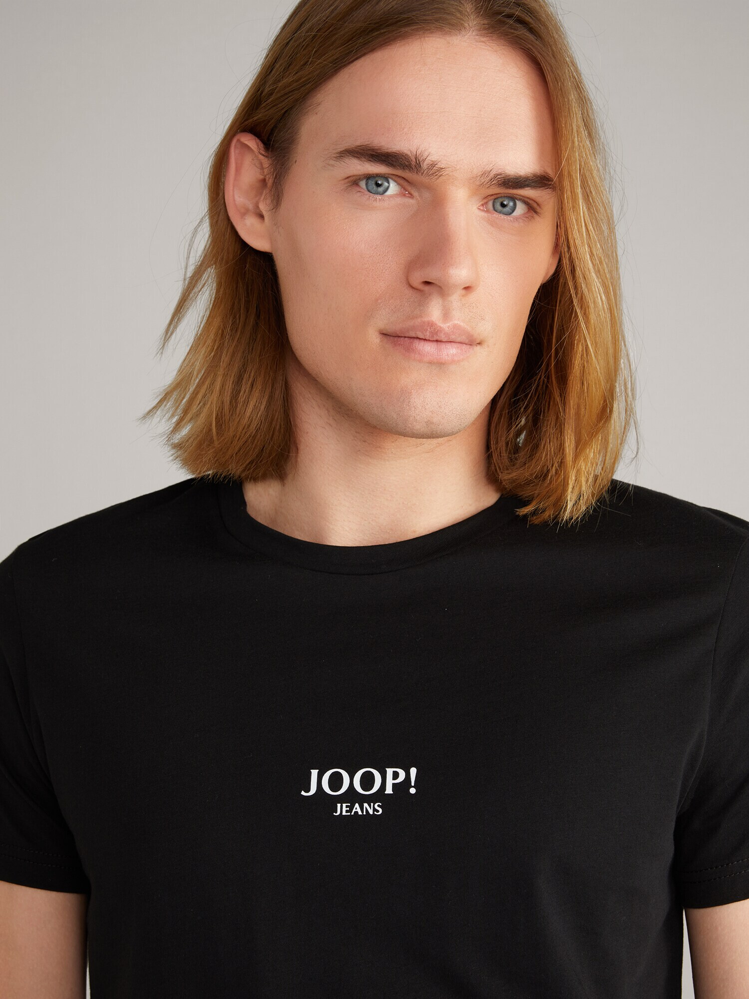 JOOP! Jeans Majica 'Alexis' črna / bela - Pepit.si