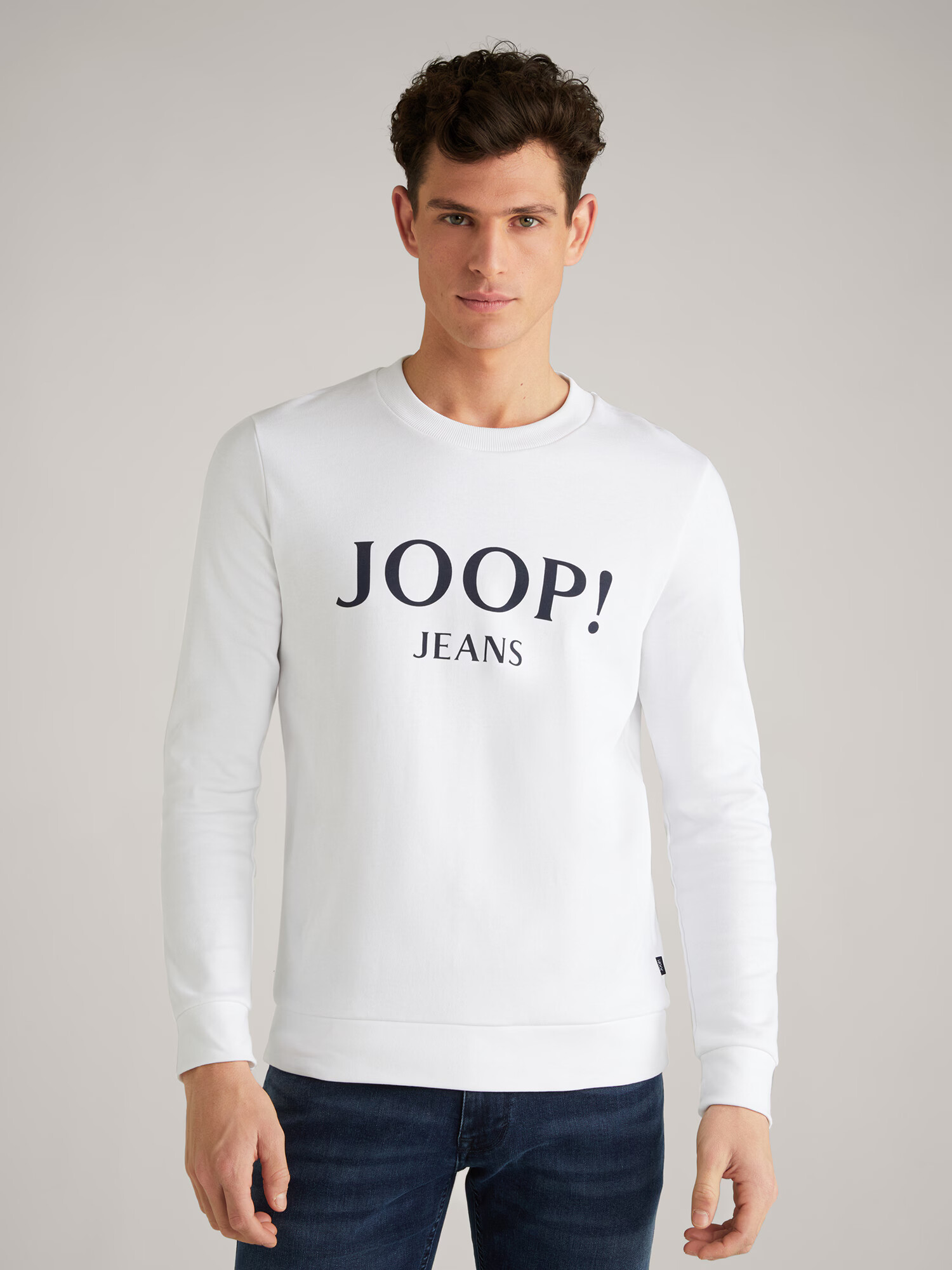 JOOP! Jeans Majica 'Alfred' črna / bela - Pepit.si