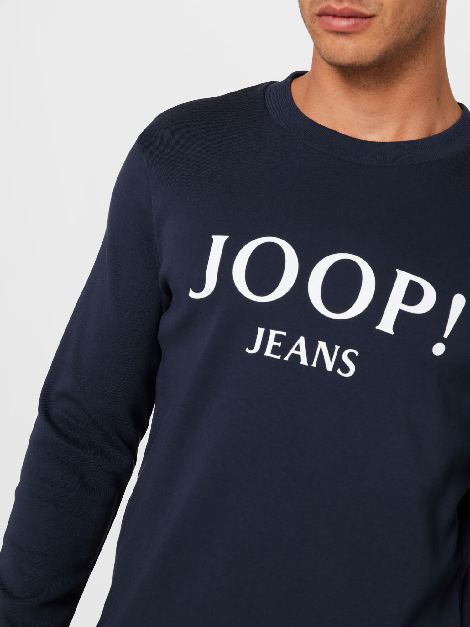 JOOP! Jeans Majica 'Alfred' temno modra / bela - Pepit.si