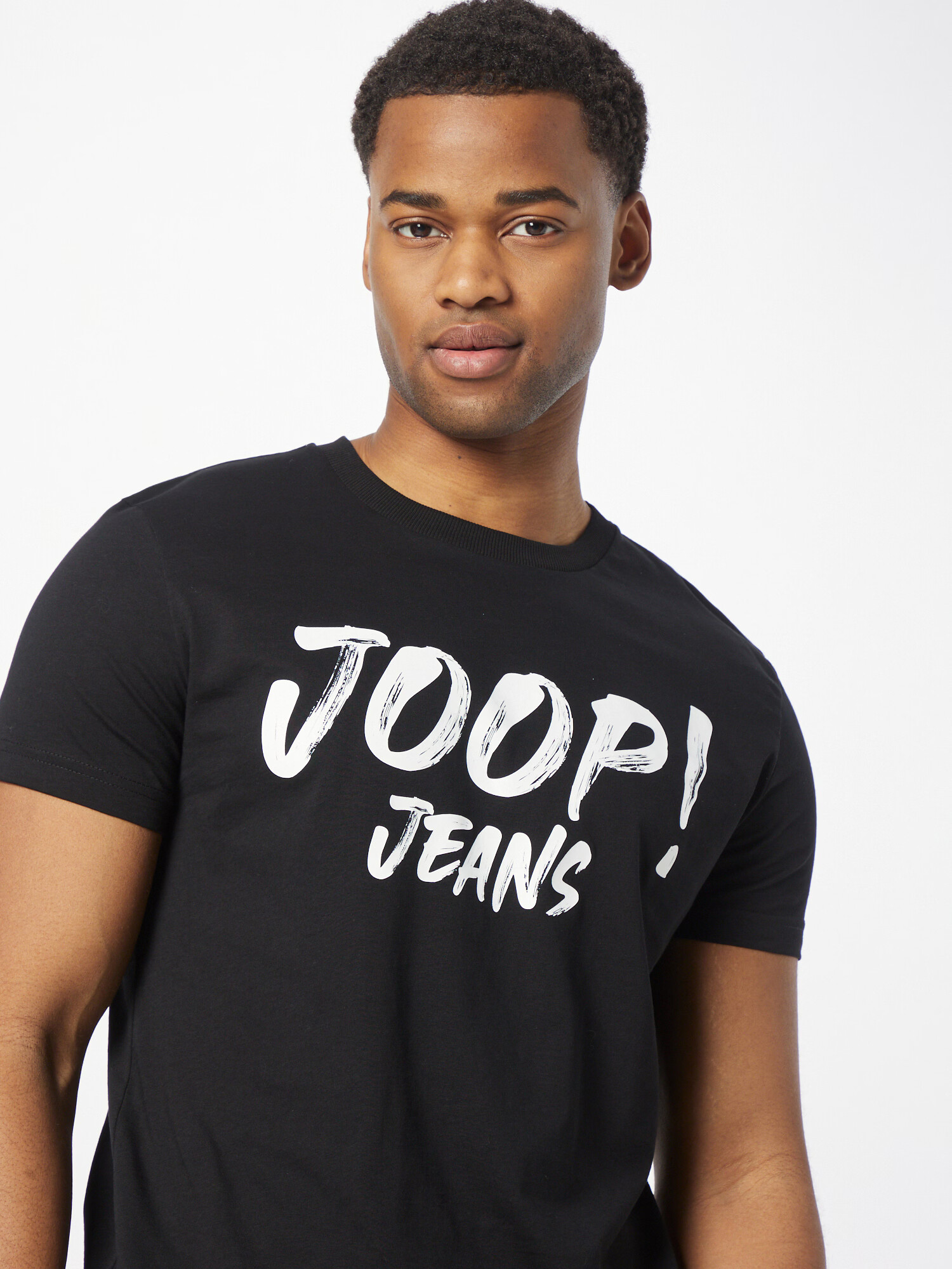 JOOP! Jeans Majica črna / bela - Pepit.si