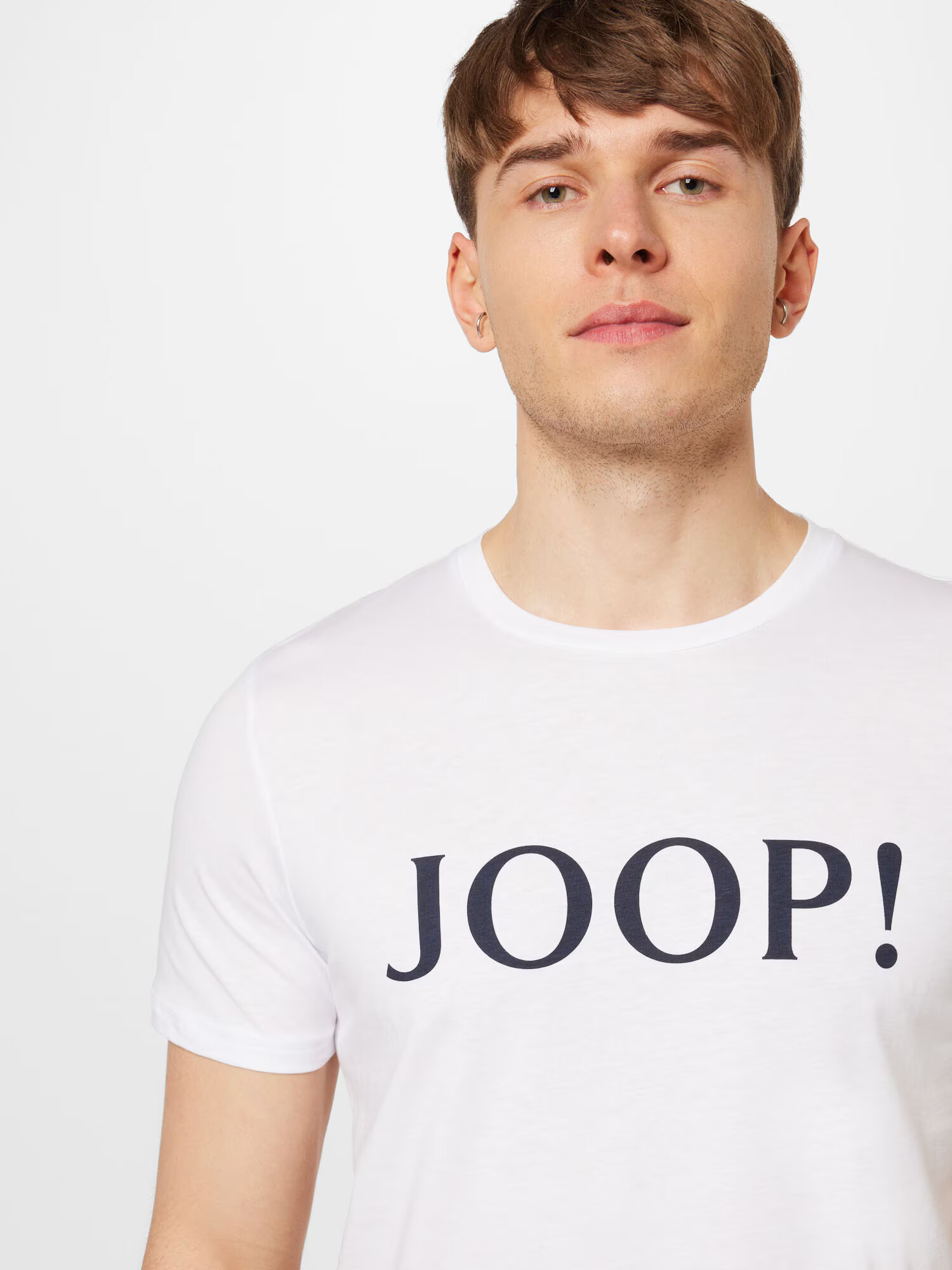 JOOP! Majica 'Alerio' črna / bela - Pepit.si