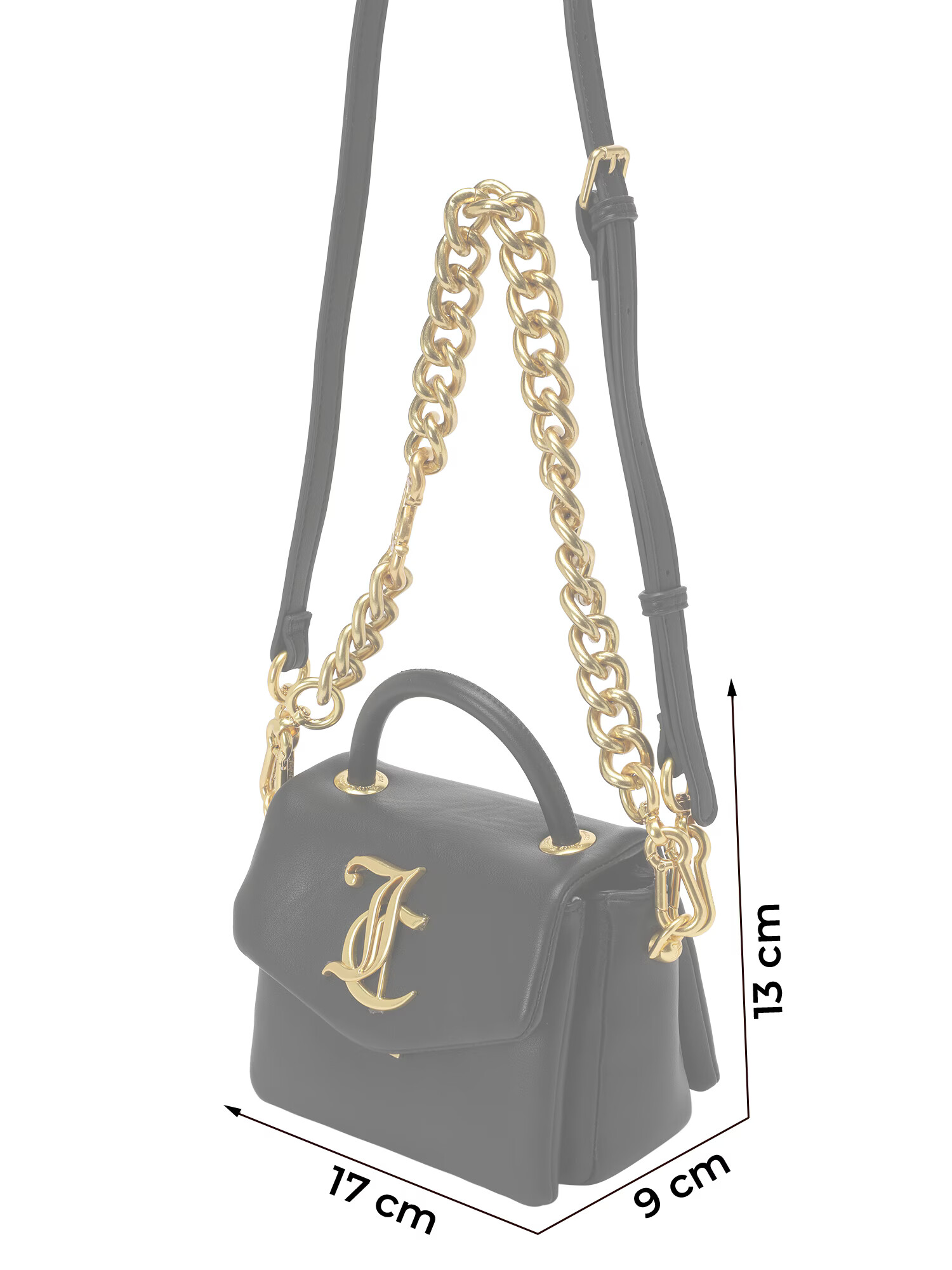 Juicy Couture Ročna torbica 'Alyssa' zlata / črna - Pepit.si