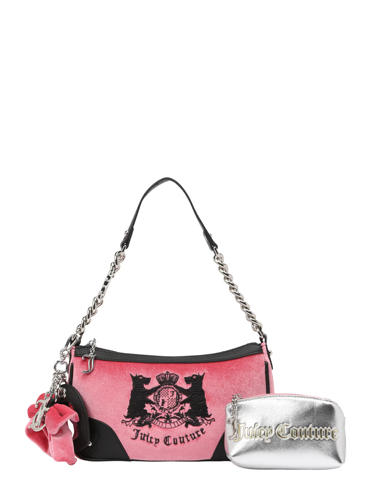 Juicy Couture Ročna torbica roza / črna - Pepit.si