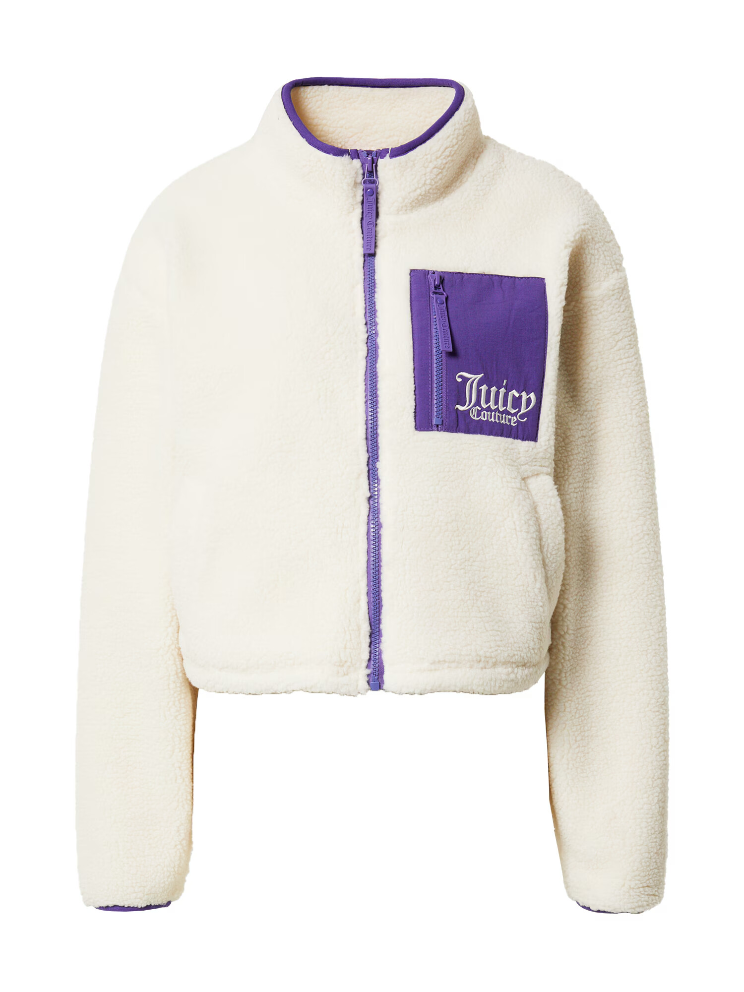 Juicy Couture Sport Funkcionalna jopa iz flisa lila / volneno bela - Pepit.si