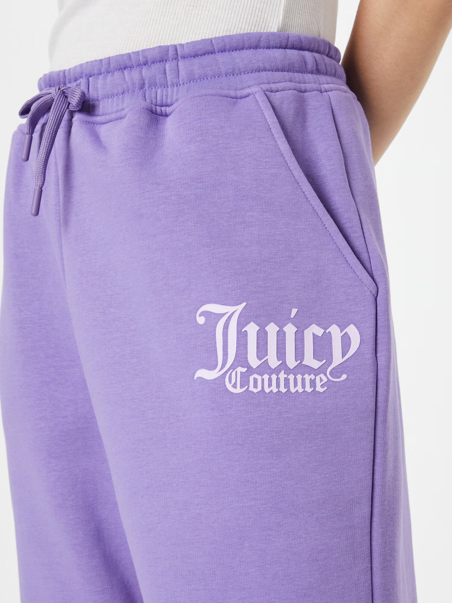 Juicy Couture Sport Športne hlače svetlo lila / bela - Pepit.si