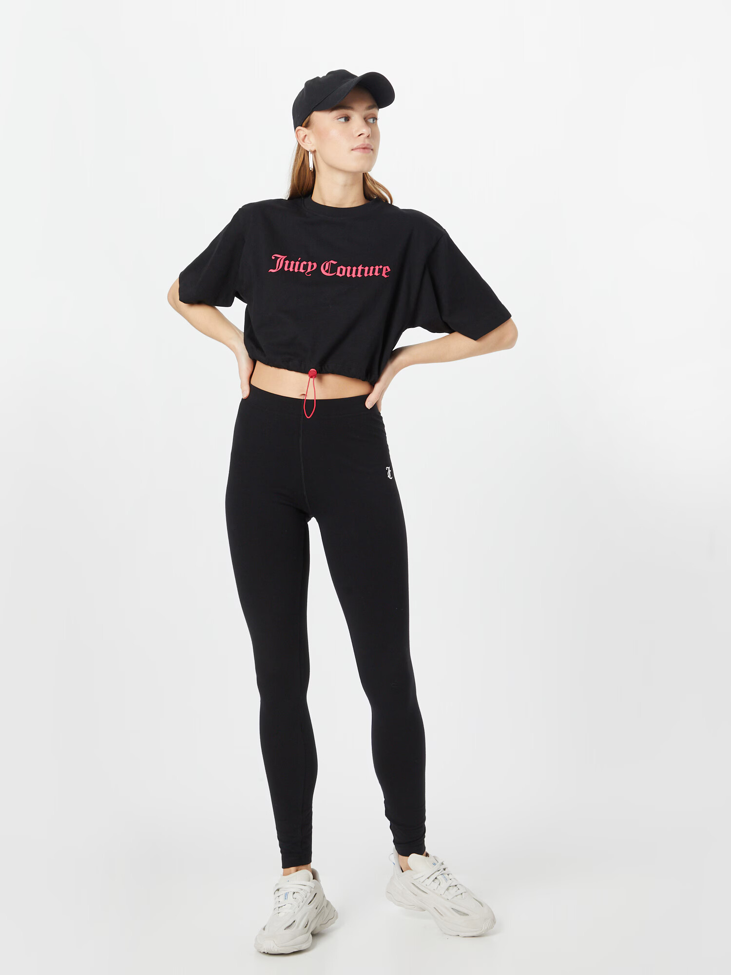 Juicy Couture Sport Funkcionalna majica fuksija / črna - Pepit.si