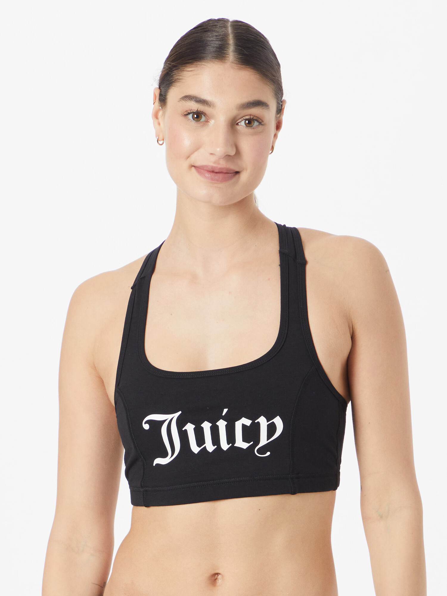 Juicy Couture Sport Športni nederček črna / bela - Pepit.si