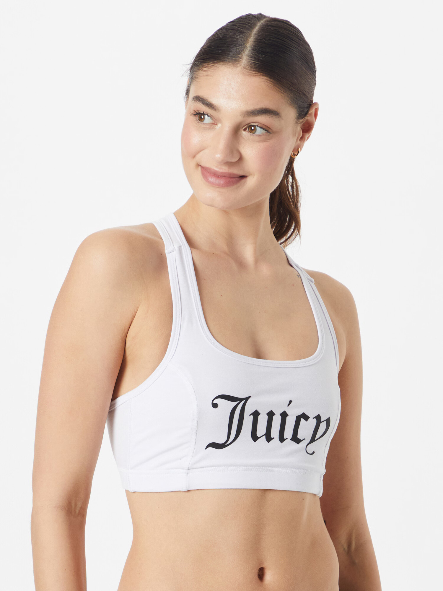 Juicy Couture Sport Športni nederček 'PALOMA' črna / bela - Pepit.si