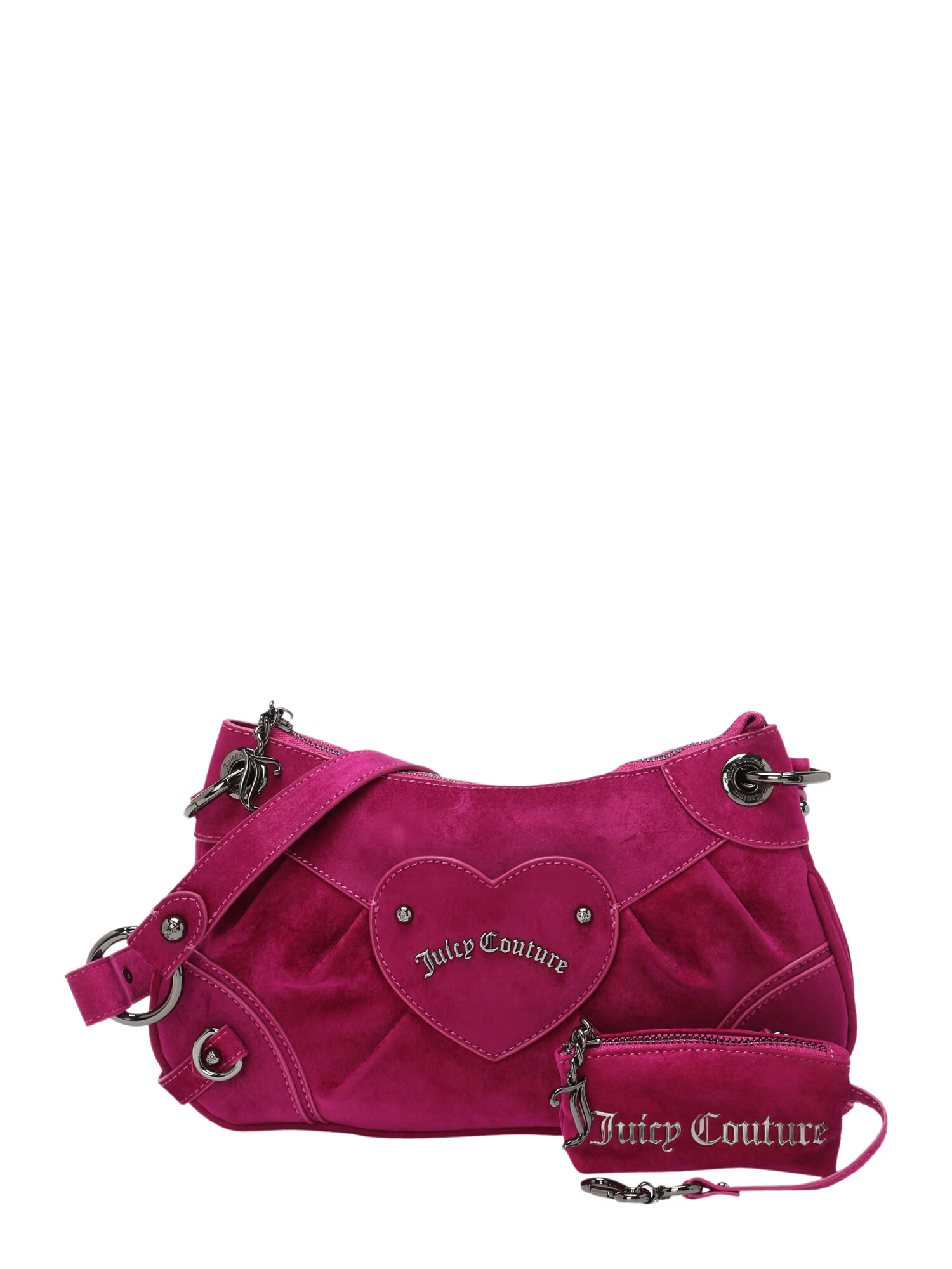 Juicy Couture Torba za čez ramo ciklama / srebrna - Pepit.si