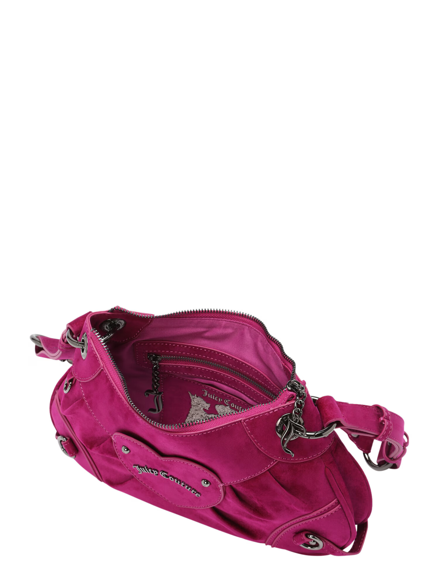 Juicy Couture Torba za čez ramo ciklama / srebrna - Pepit.si