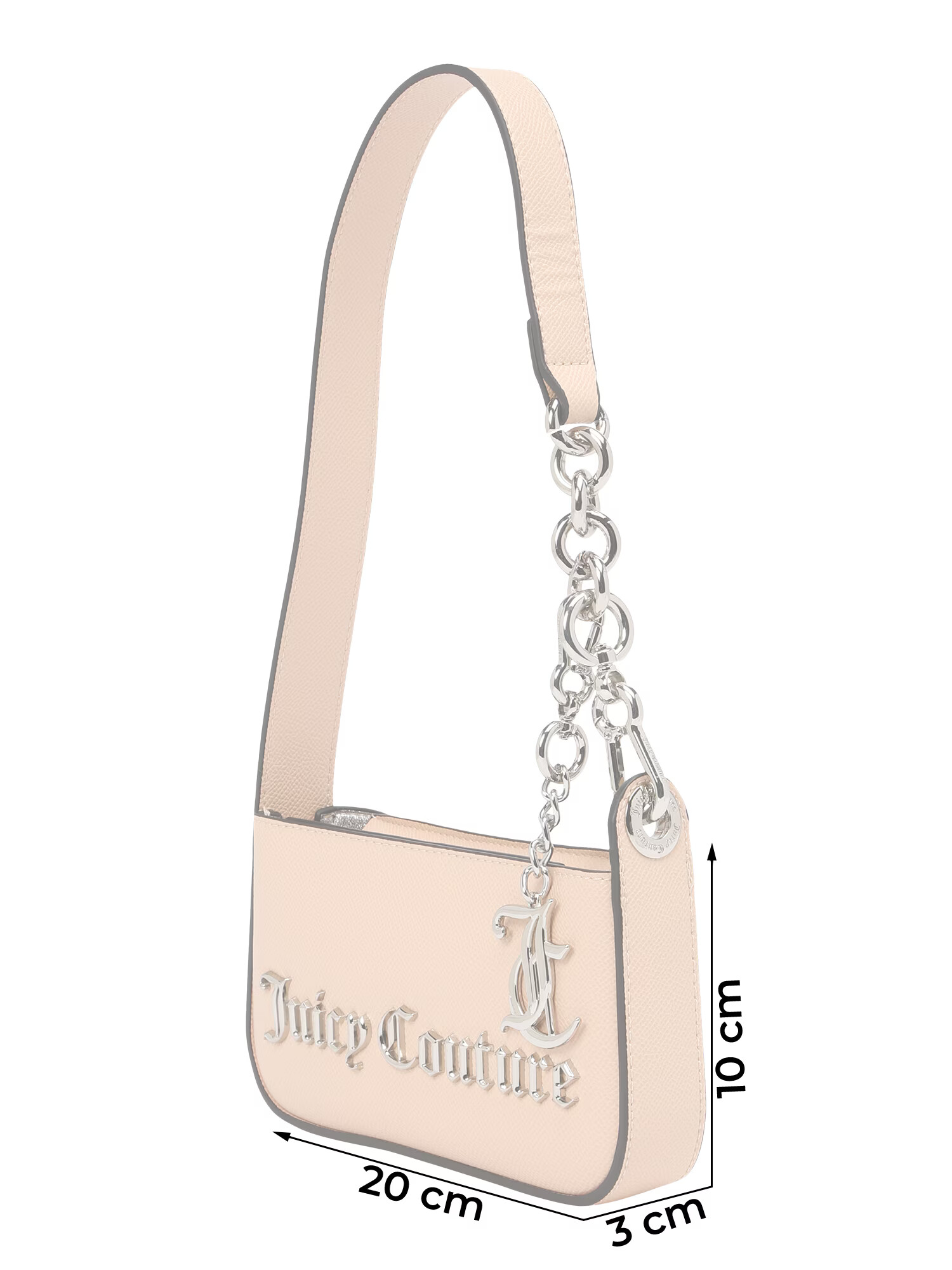 Juicy Couture Torba za čez ramo 'Jasmine' breskev / srebrna - Pepit.si