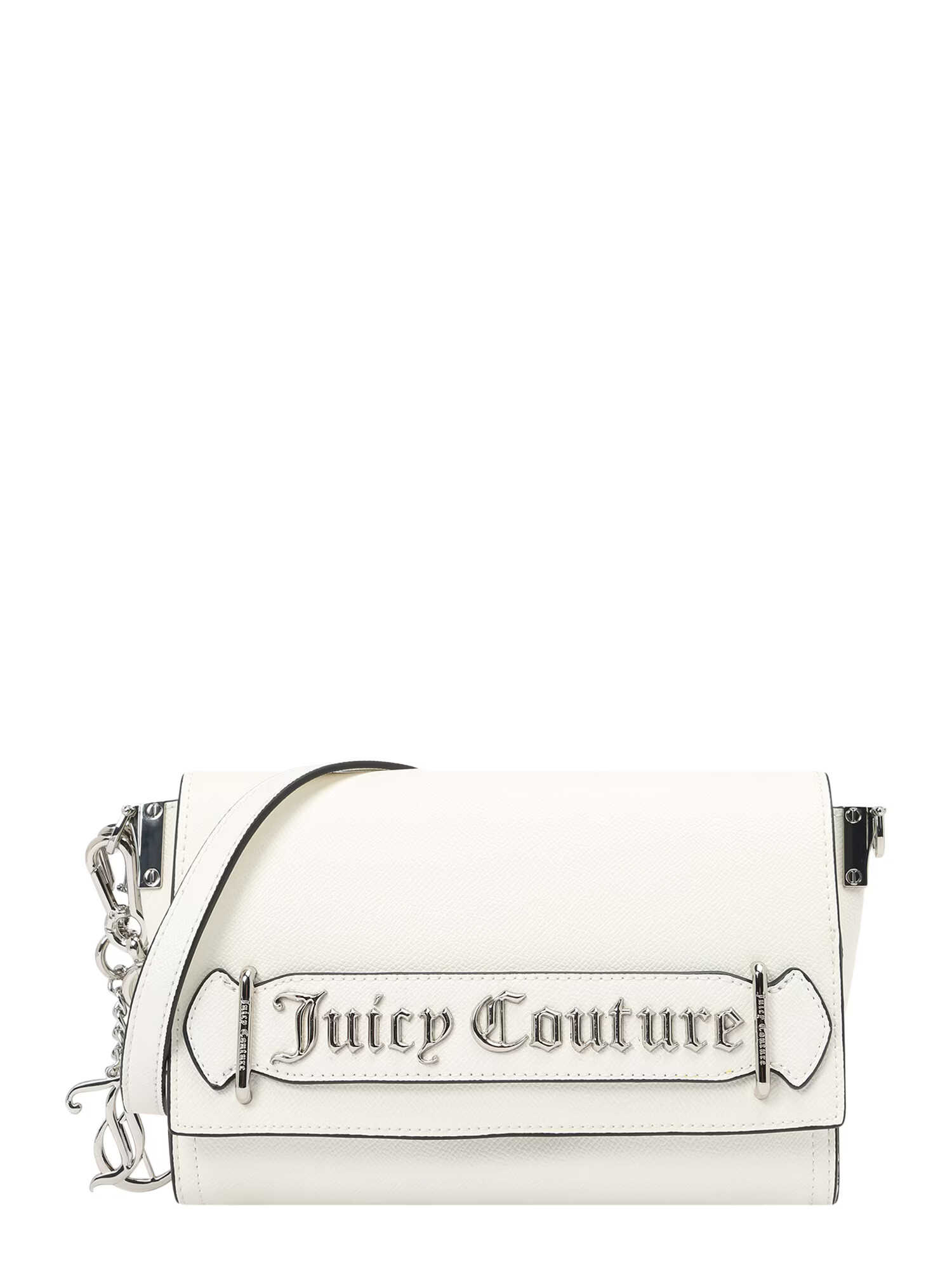 Juicy Couture Torba za čez ramo 'Jasmine' srebrna / bela - Pepit.si