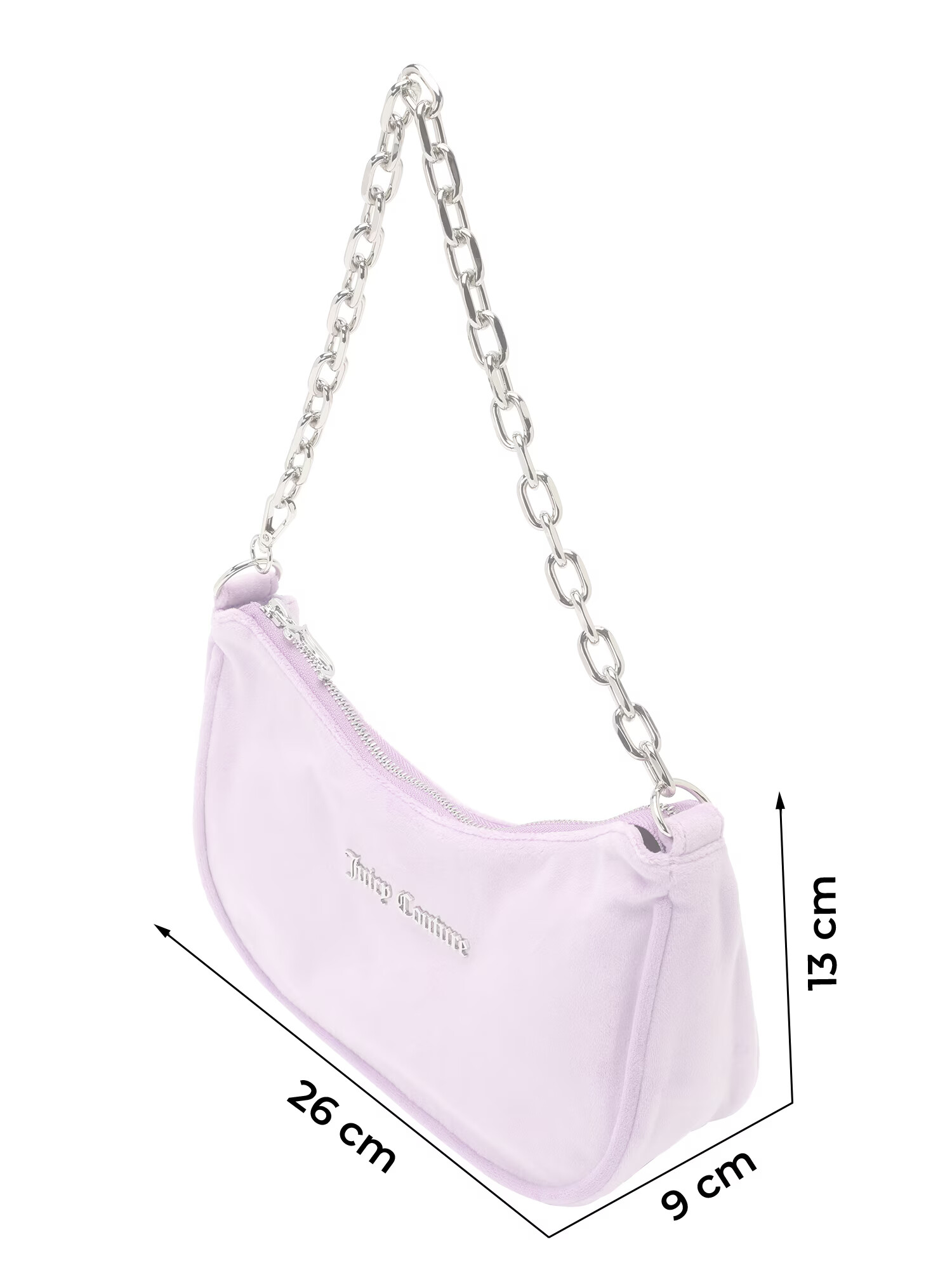 Juicy Couture Torba za čez ramo 'Kabelo' lila / srebrna - Pepit.si