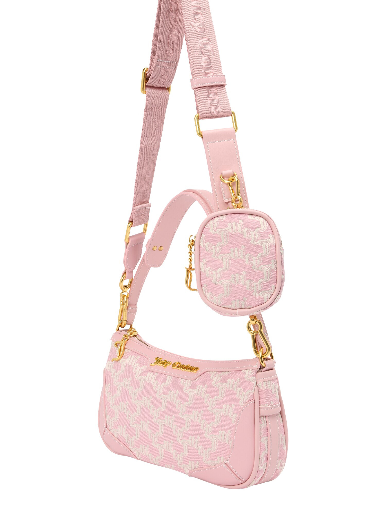 Juicy Couture Torba za čez ramo 'Wisteria' kremna / svetlo roza - Pepit.si