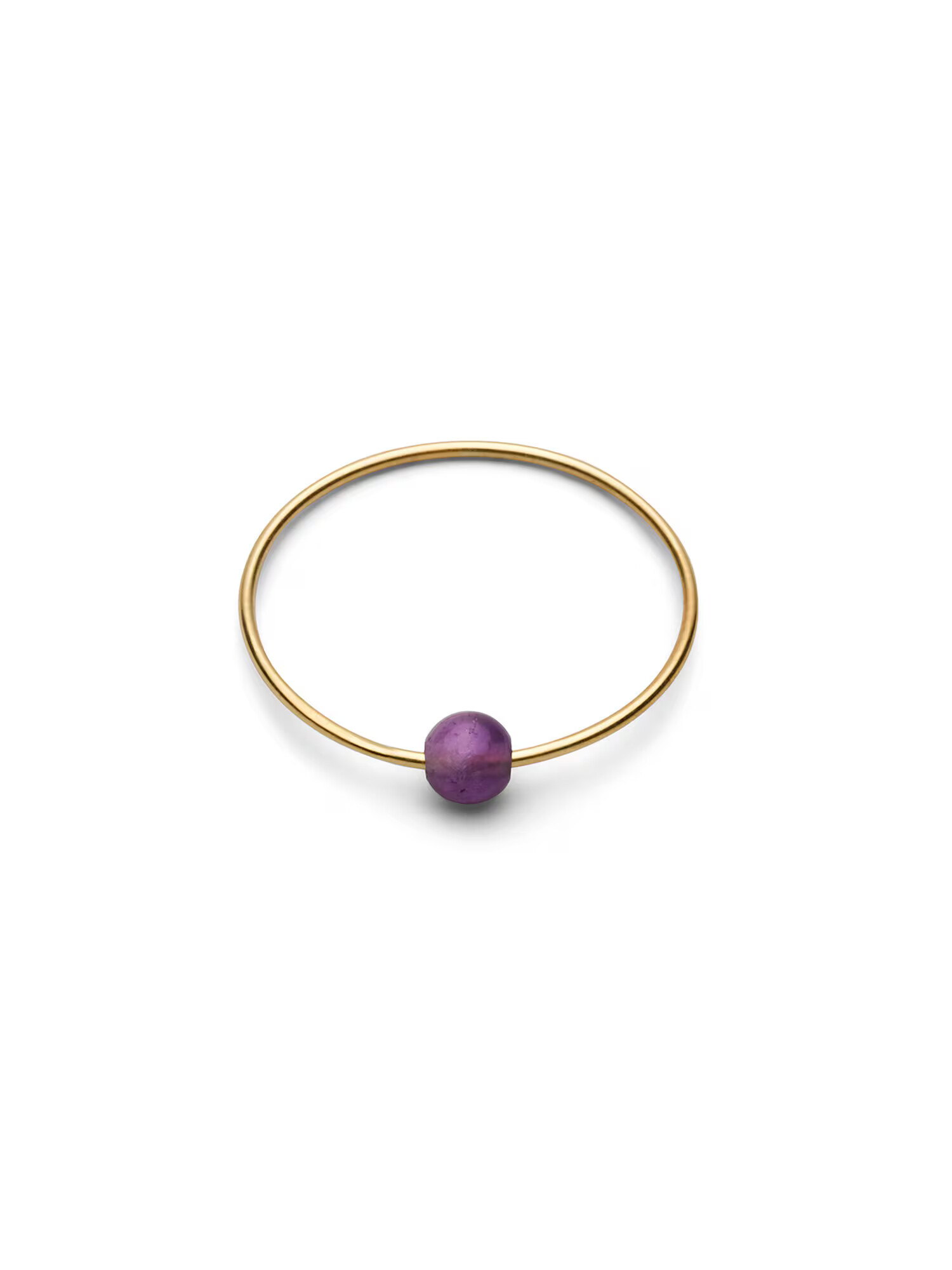 Jukserei Prstan 'Birthstone February - Amethyst ' zlata / lila - Pepit.si