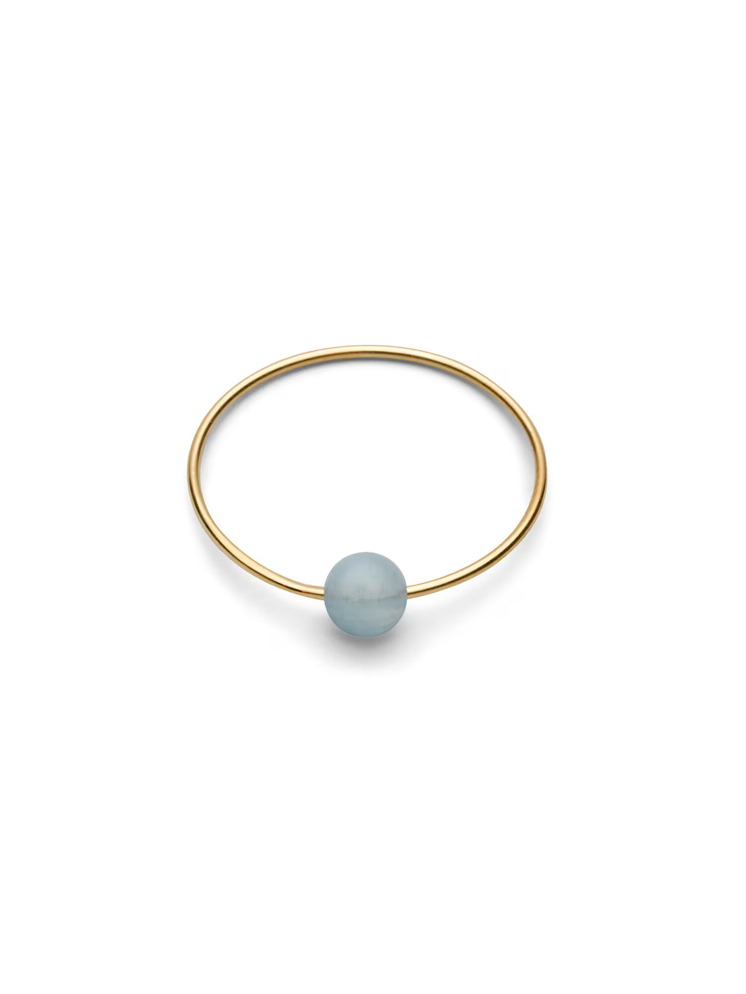 Jukserei Prstan 'Birthstone March - Aquamarine' zlata / dimno-siva - Pepit.si