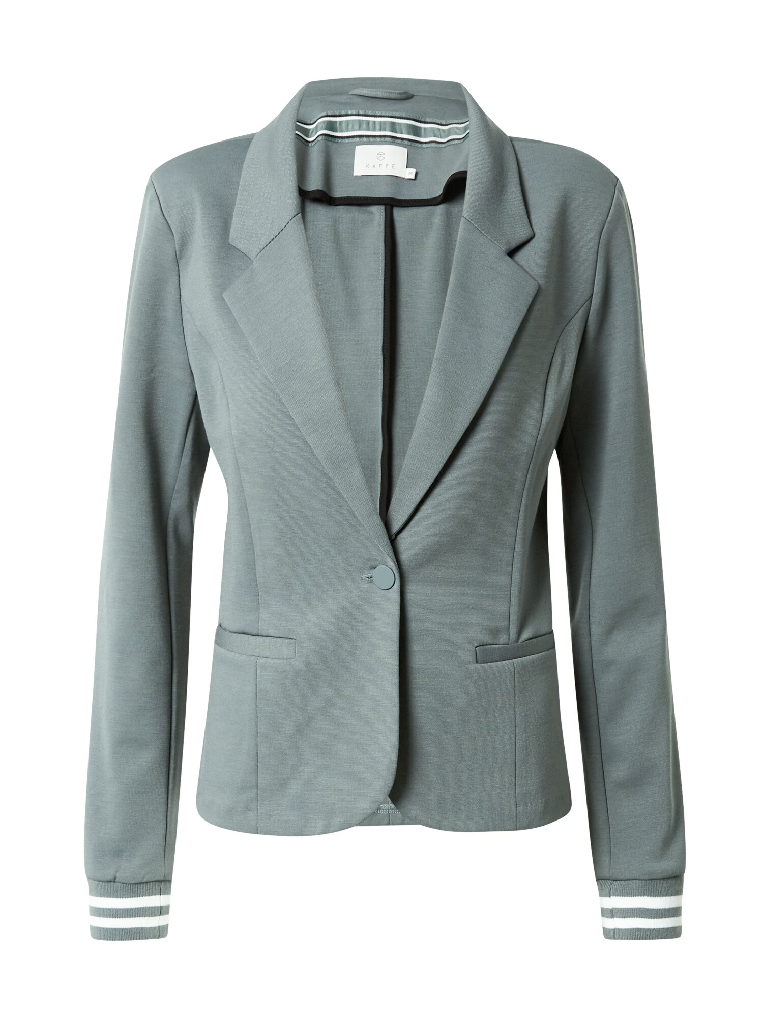 Kaffe Blazer 'Kinnie' zelena / bela - Pepit.si