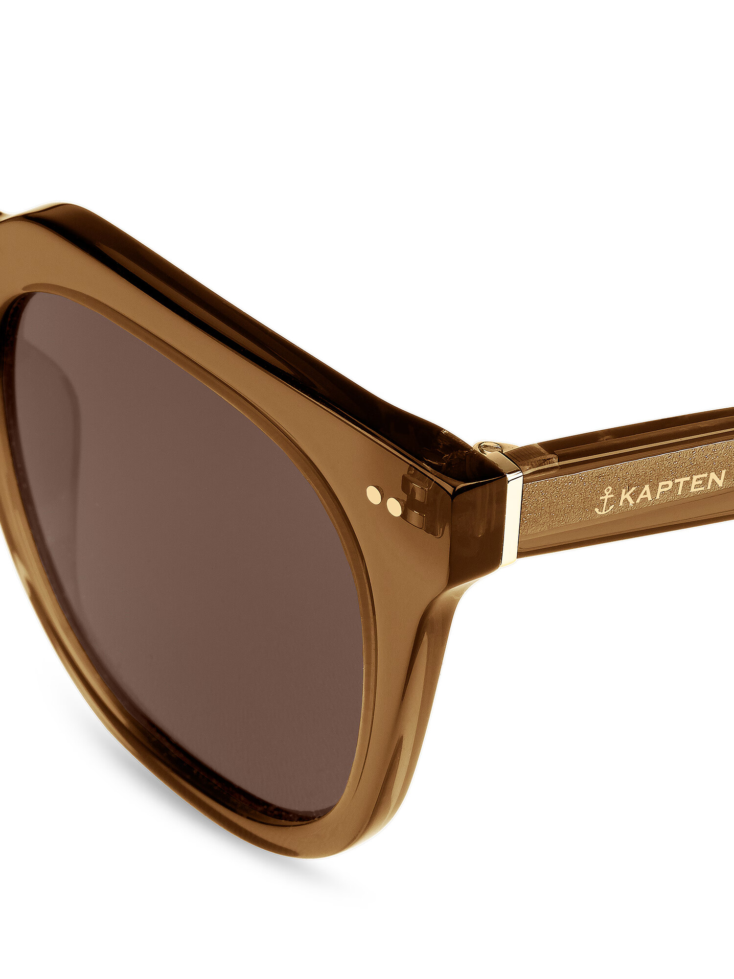 Kapten & Son Sončna očala 'Florence Transparent Caramel Brown' rjava - Pepit.si