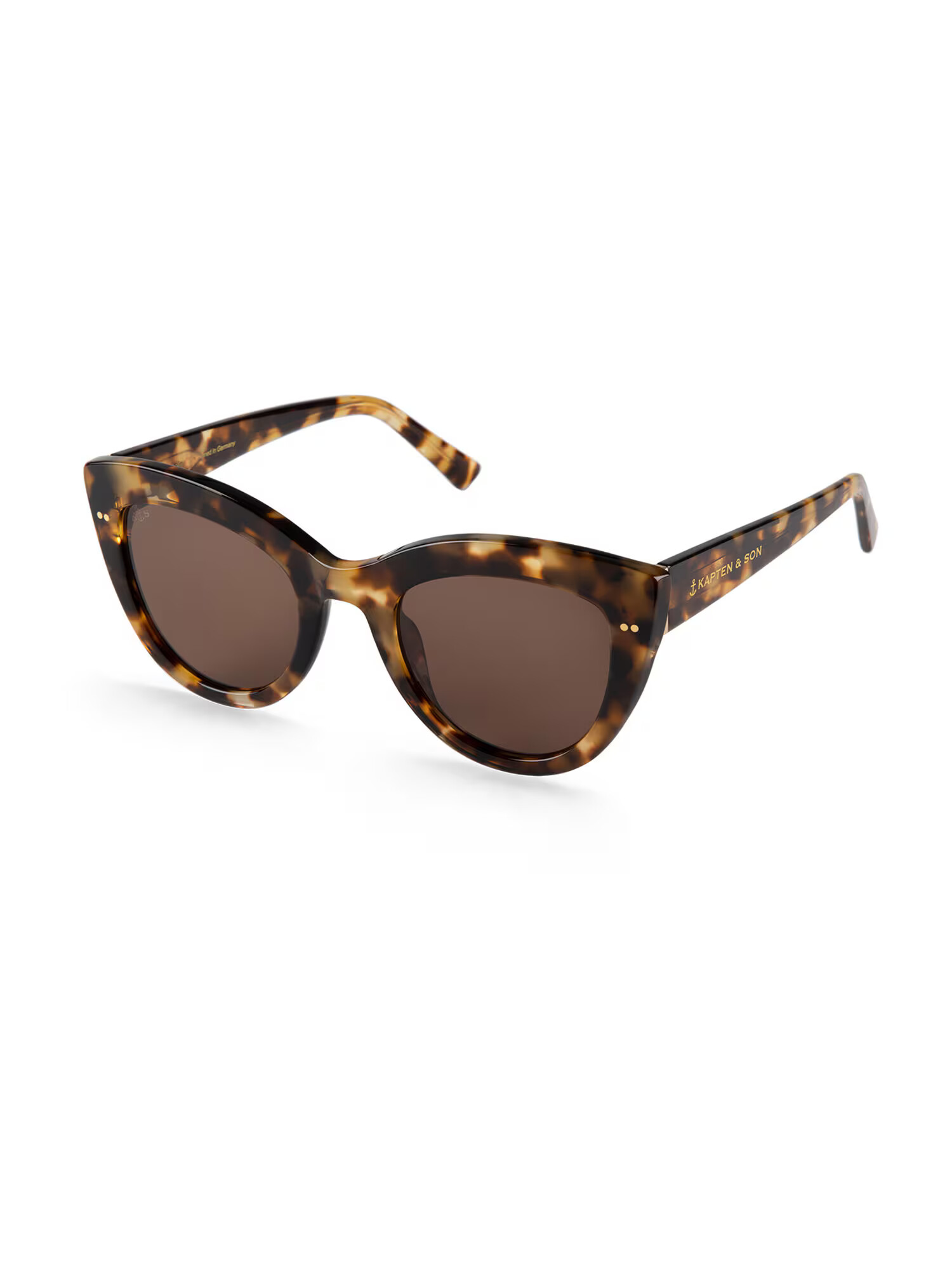 Kapten & Son Sončna očala 'Sofia Amber Tortoise Brown' rjava / zlata - Pepit.si