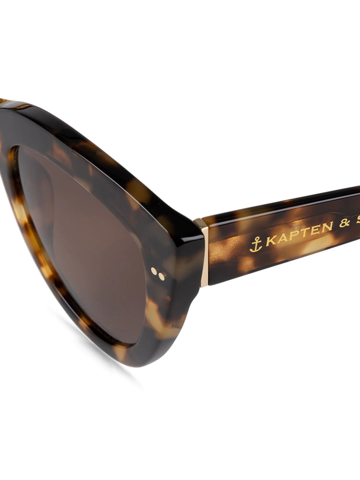 Kapten & Son Sončna očala 'Sofia Amber Tortoise Brown' rjava / zlata - Pepit.si