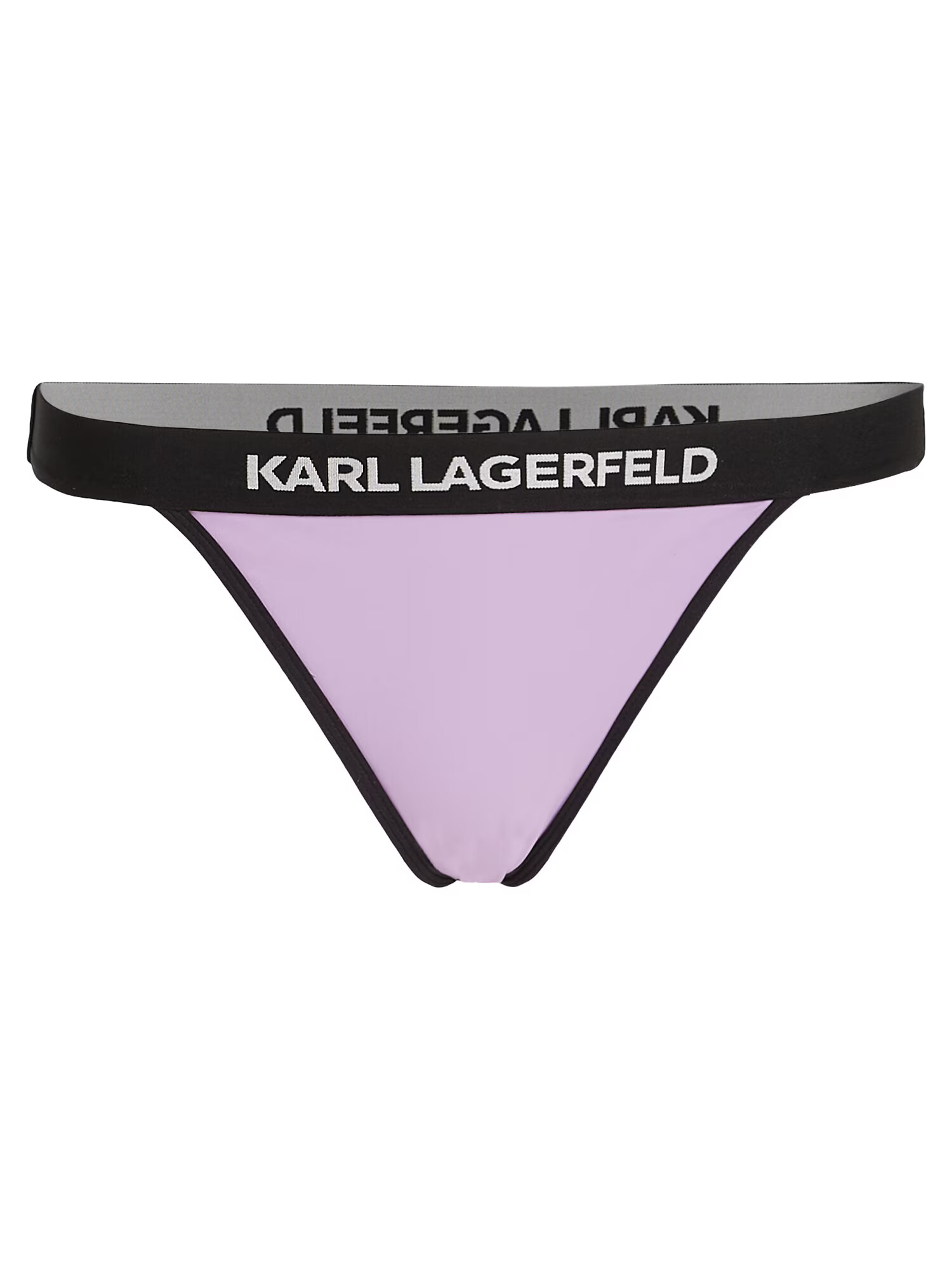 Karl Lagerfeld Bikini hlačke sivka / črna - Pepit.si