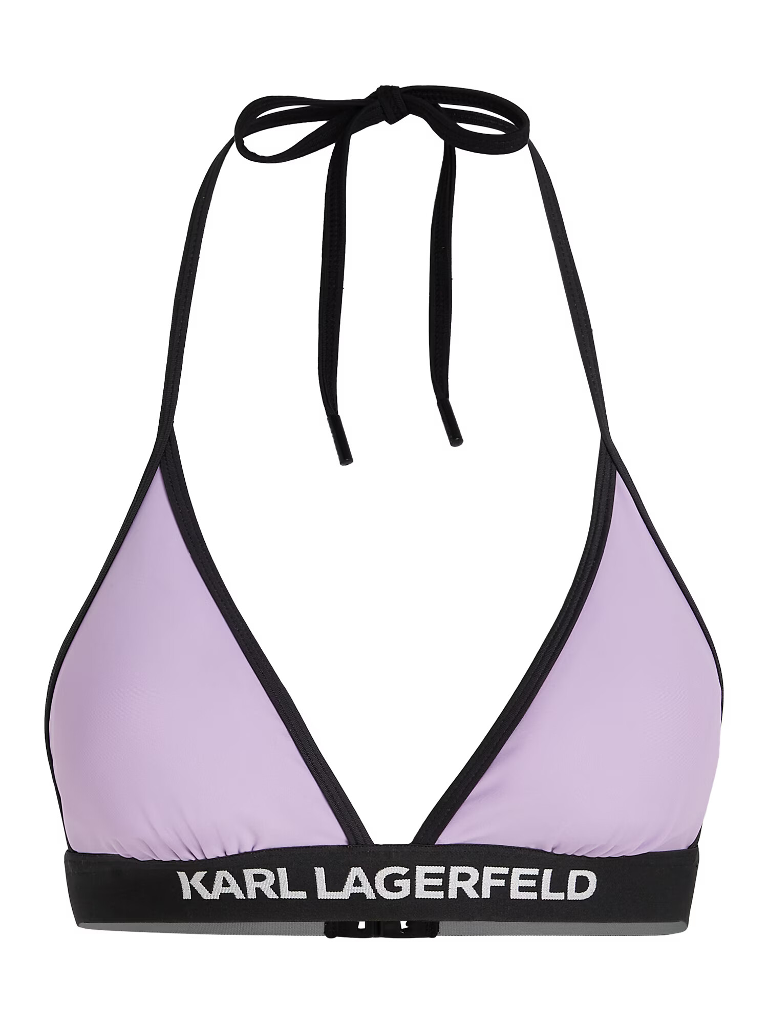 Karl Lagerfeld Bikini zgornji del sivka / črna / bela - Pepit.si