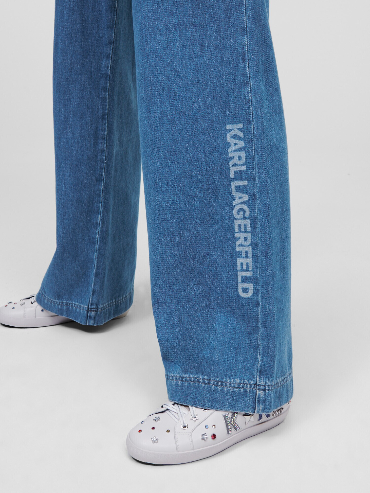 Karl Lagerfeld Kavbojke moder denim - Pepit.si