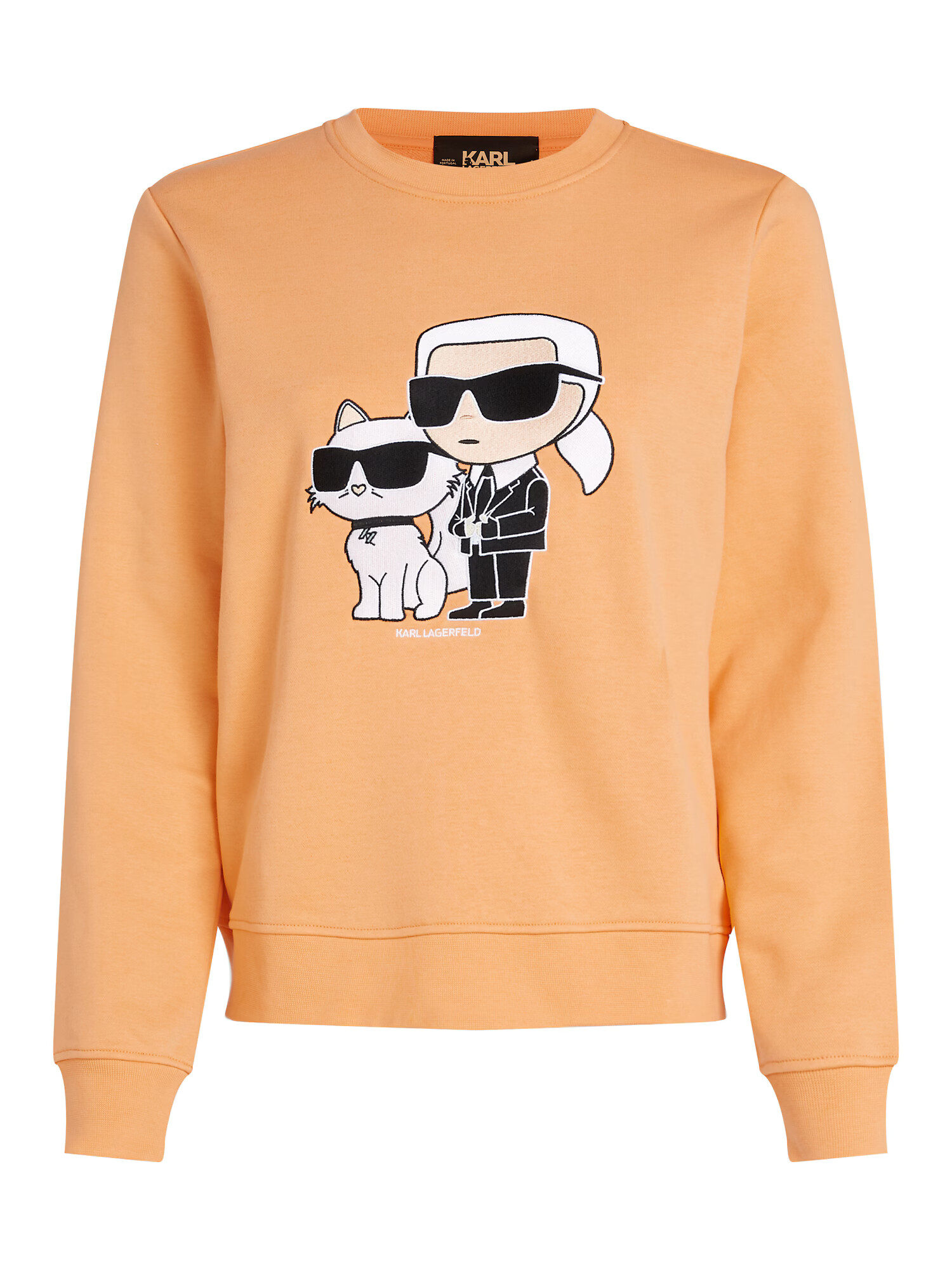 Karl Lagerfeld Majica 'Ikonik 2.0' bež / oranžna / črna / bela - Pepit.si