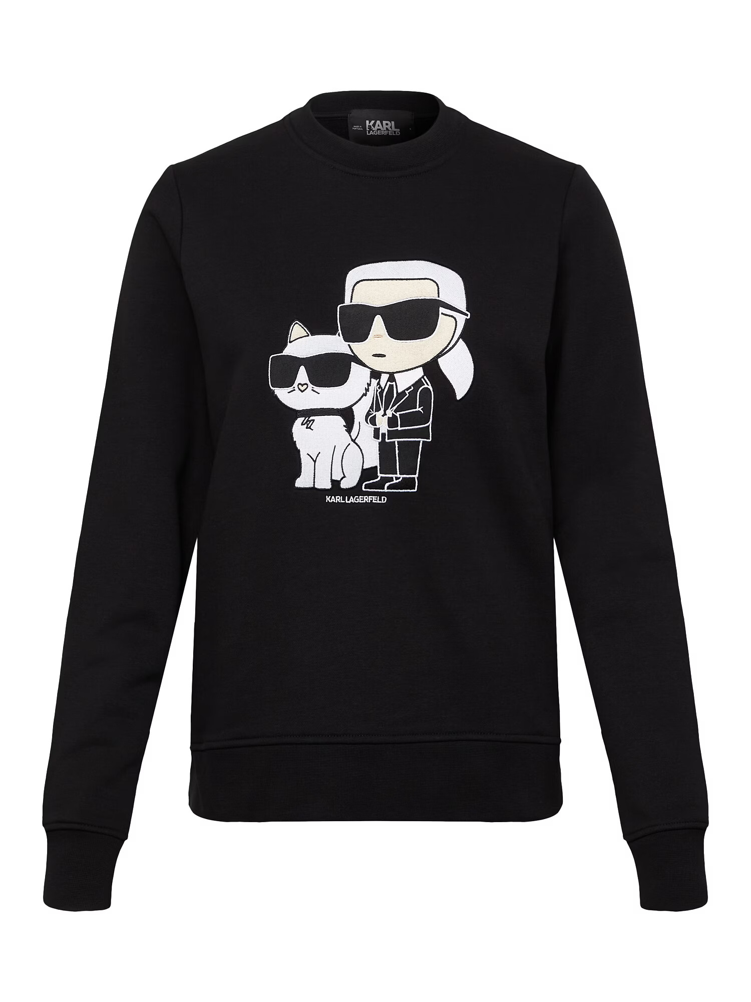 Karl Lagerfeld Majica 'Ikonik 2.0' kremna / črna / bela - Pepit.si